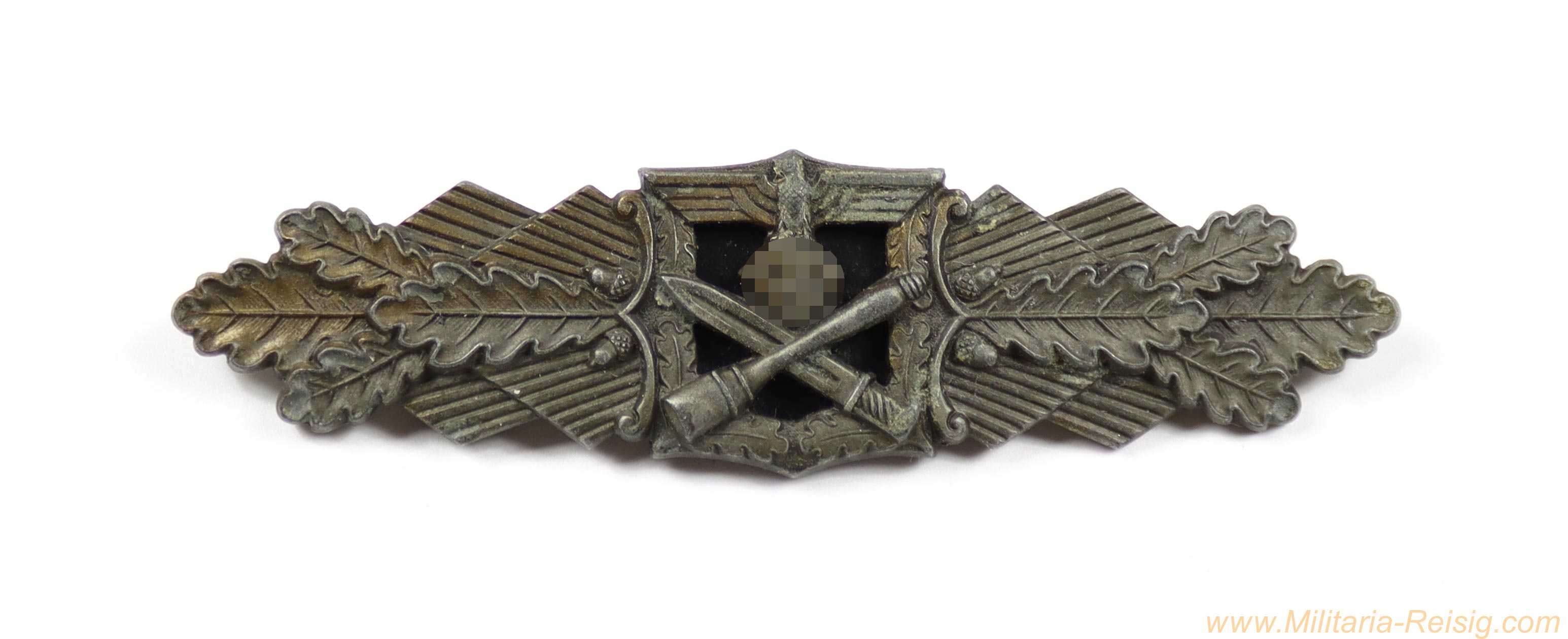 Nahkampfspange in Bronze, Hersteller "Steinhauer & Lück, Lüdenscheid"