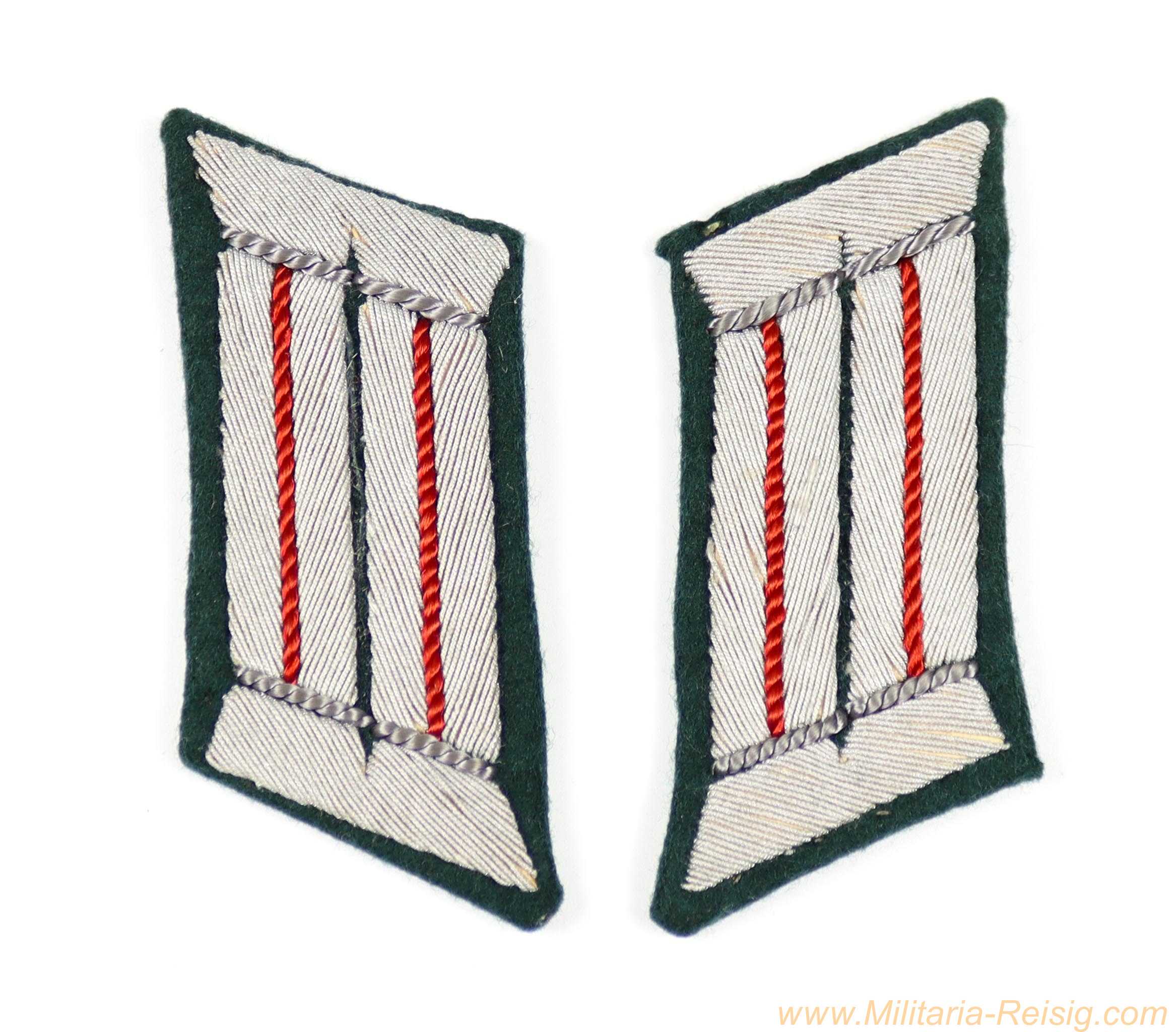 Wehrmacht Heer - Paar Kragenspiegel für Offiziere der Artillerie