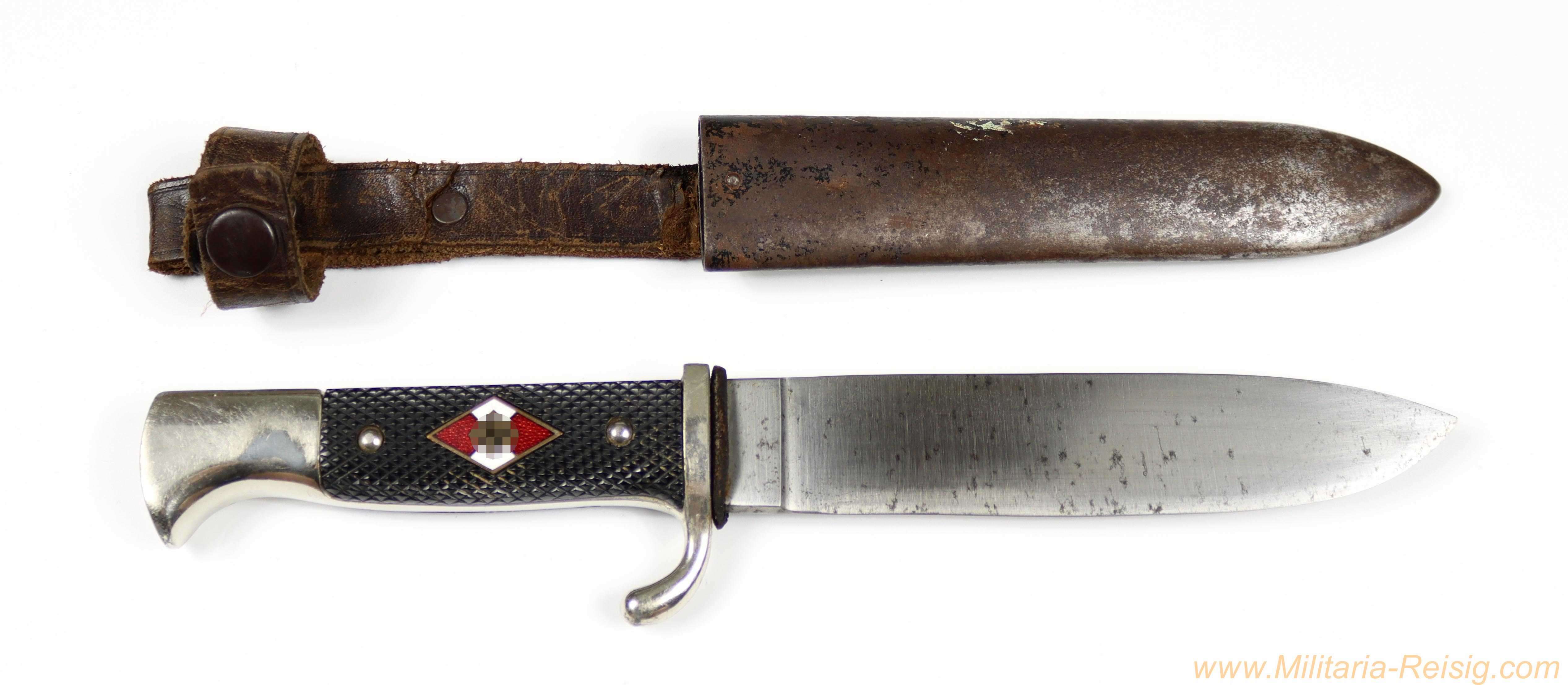 HJ-Fahrtenmesser – Doppelhersteller Klittermann Haan & Moog GmbH (RZM M7/29/1939)