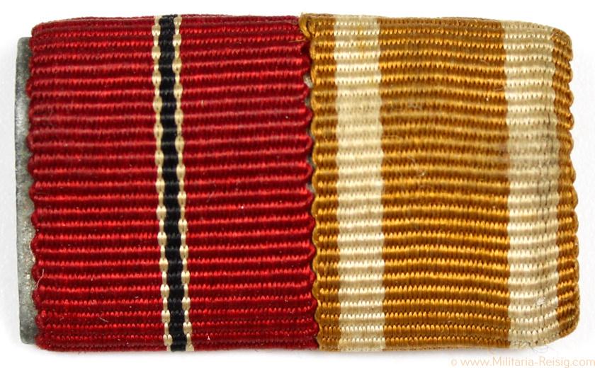 2er Bandspange - Ostmedaille u. Schutzwall