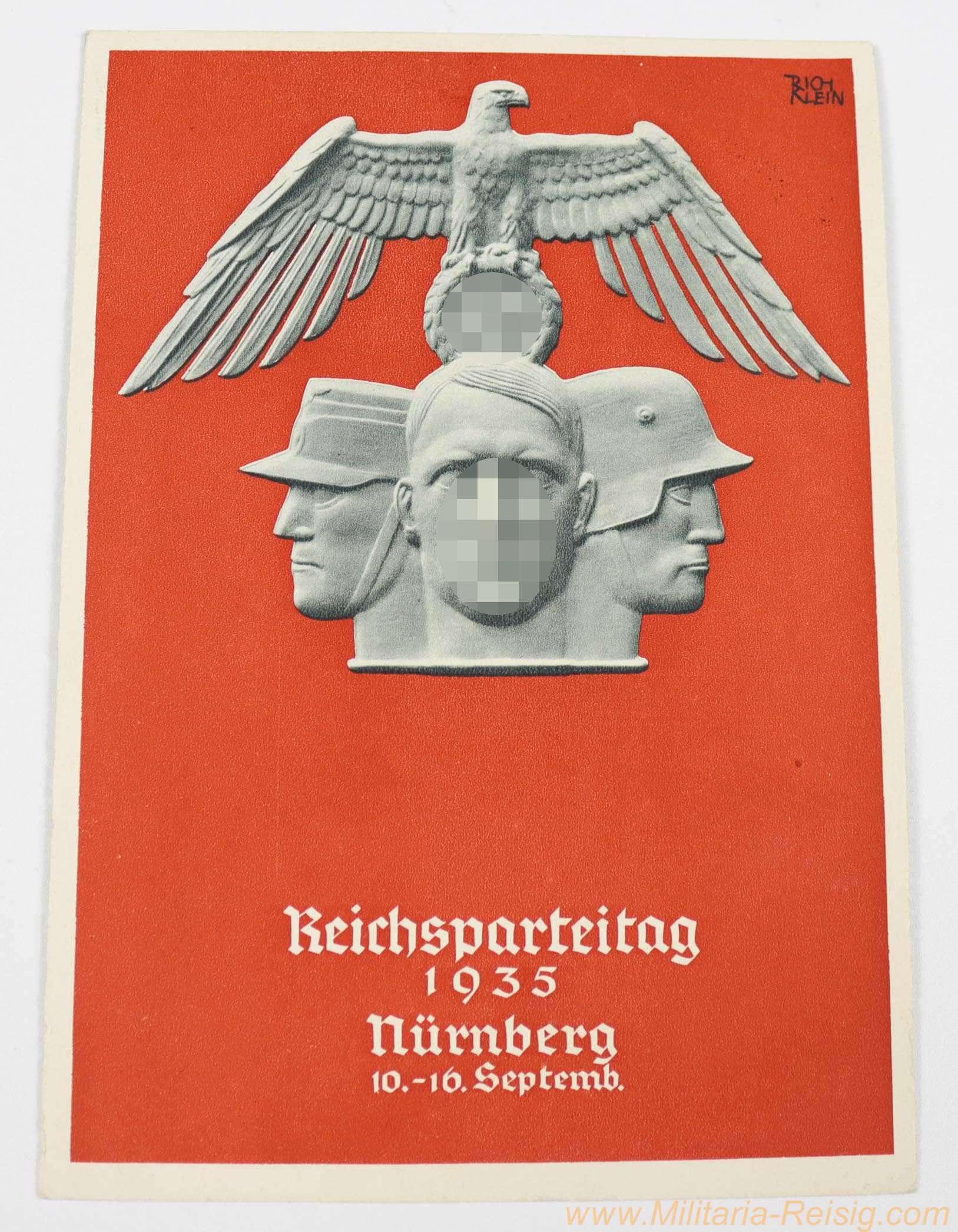 Propaganda Postkarte "Reichsparteitag 1935 Nürnberg" 