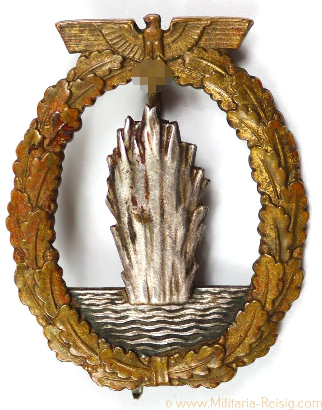 Marine Minensucher Kriegsabzeichen, Herst. Schwerin, Berlin