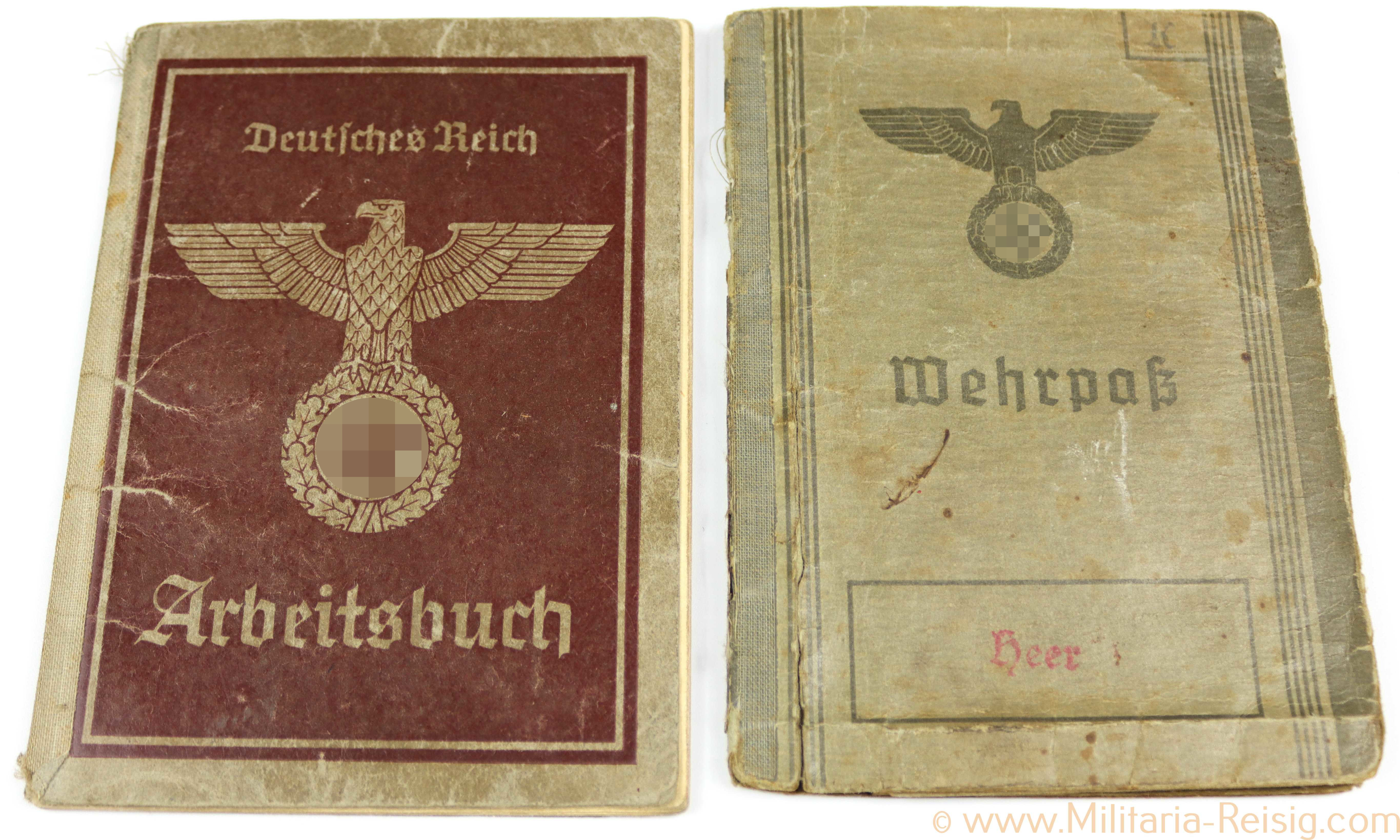 Wehrmacht Wehrpass und Arbeitsbuch