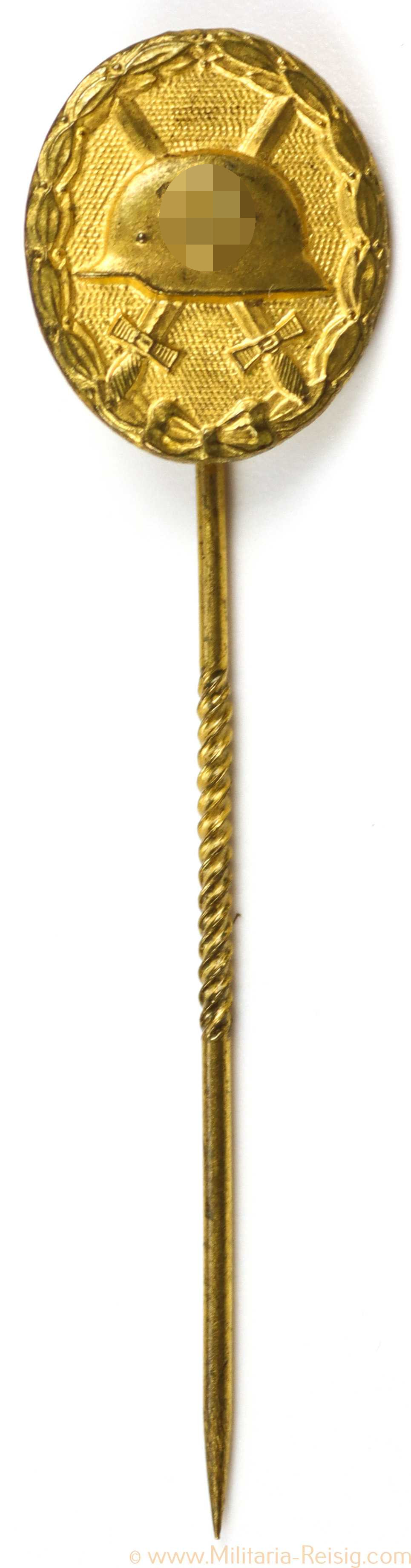 Anstecknadel Verwundetenabzeichen in Gold 1939, 16 mm
