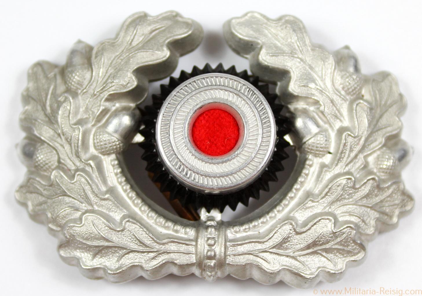 Eichenlaubkranz mit Kokade für Schirmmütze, Herst. 14