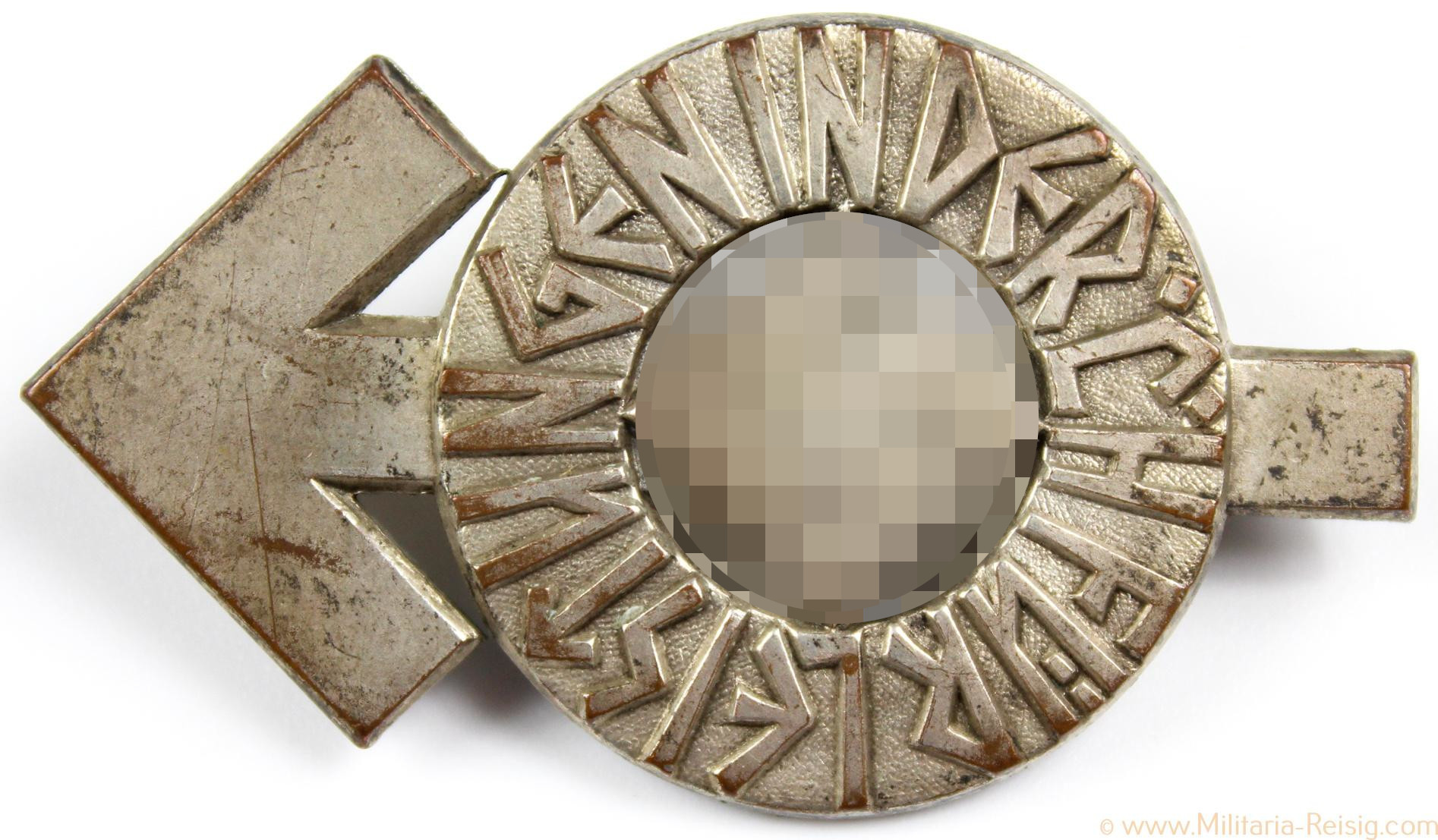 HJ Leistungsabzeichen in Silber mit Verleihungsnummer, Herst. A.D. Schwerdt, Stuttgart