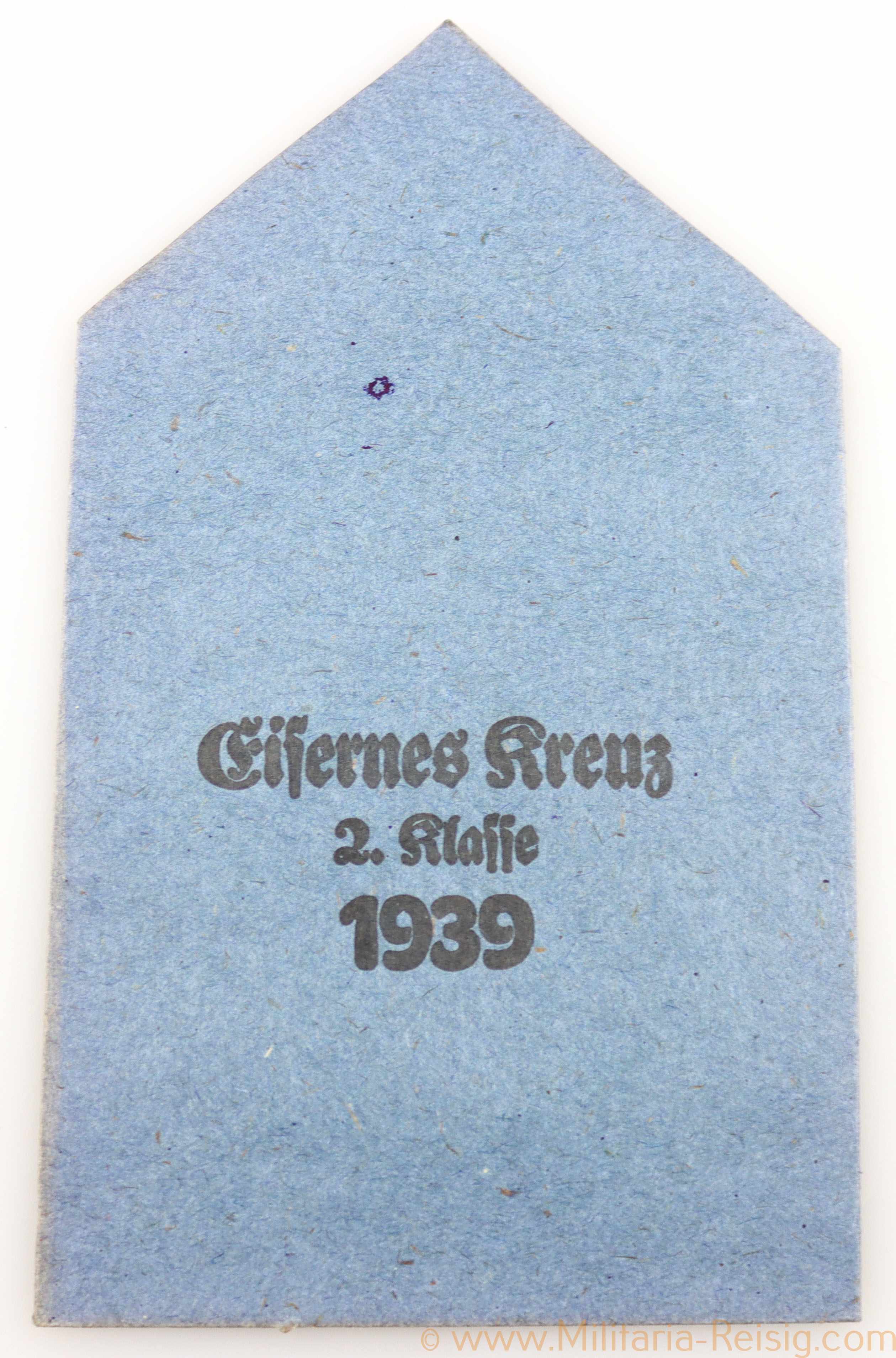 Verleihungstüte Eisernes Kreuz 2. Klasse 1939, Hersteller Forster & Graf Schwäb. Gmünd