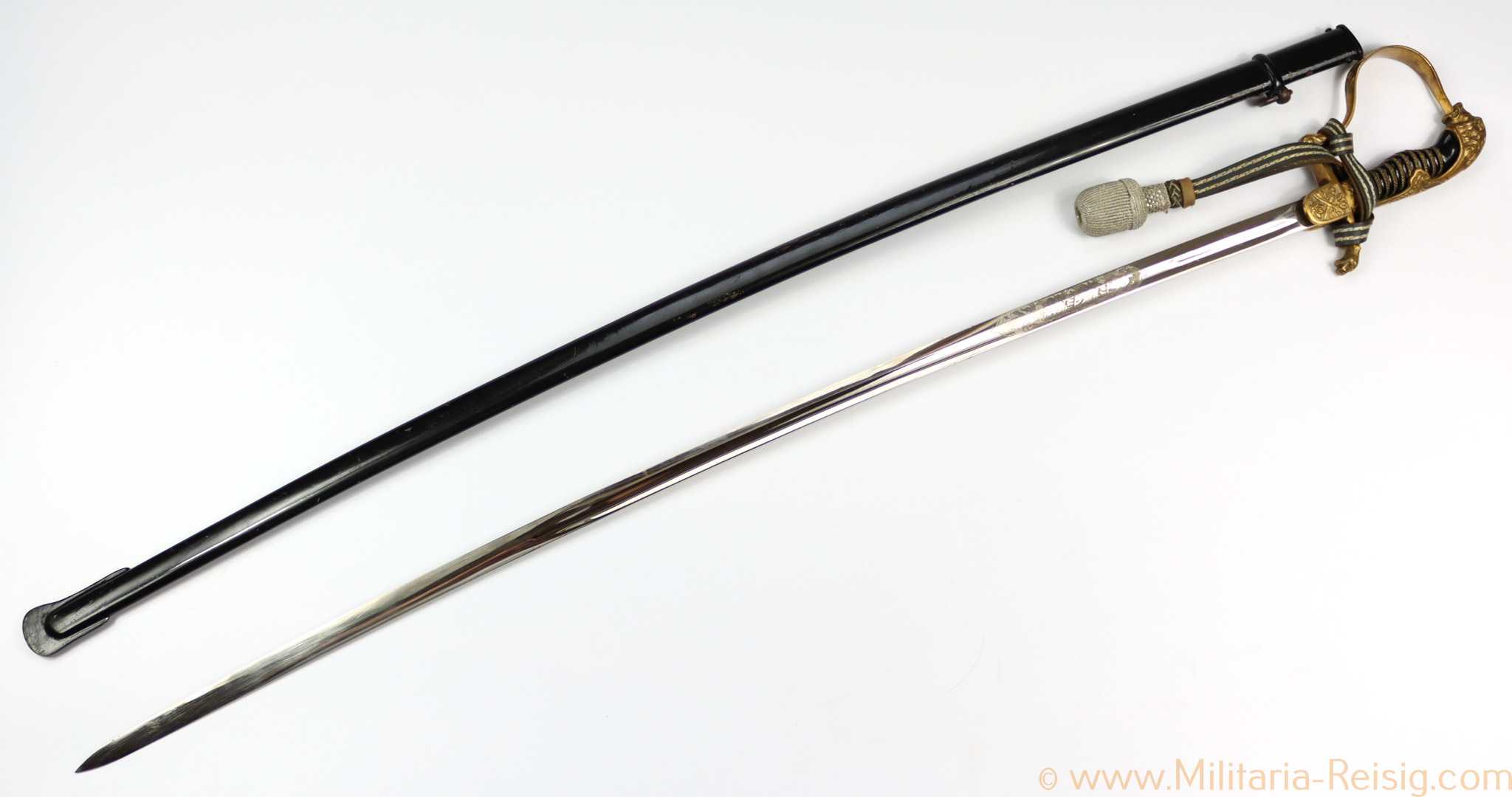 Löwenkopfsäbel für Offiziere der Kavallerie, Hersteller Carl Eickhorn, Solingen