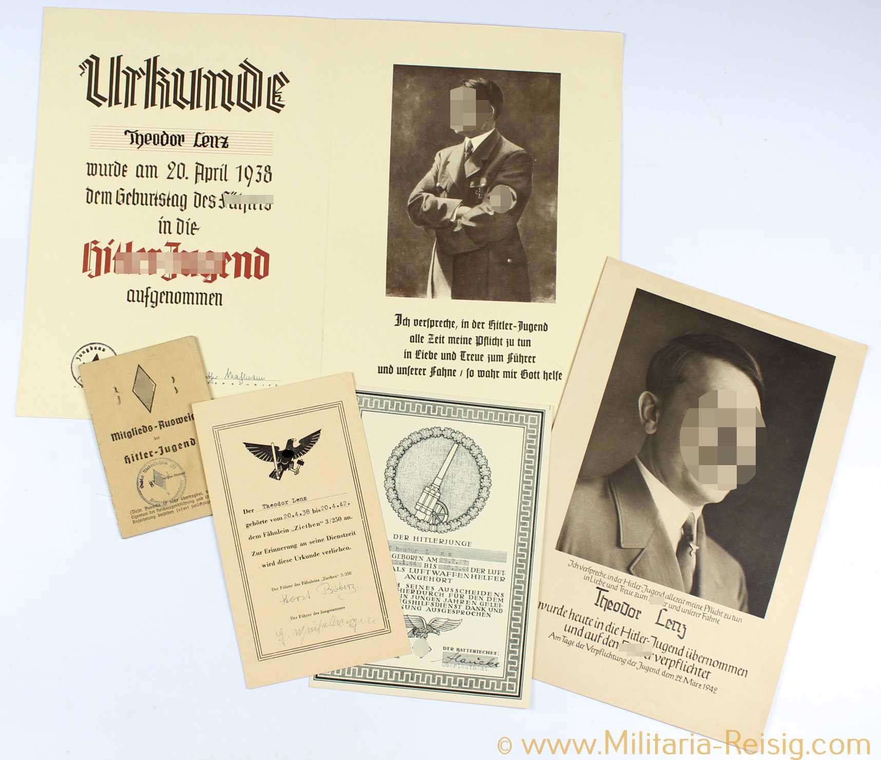 Dokumentennachlass eines Flakhelfers der HJ