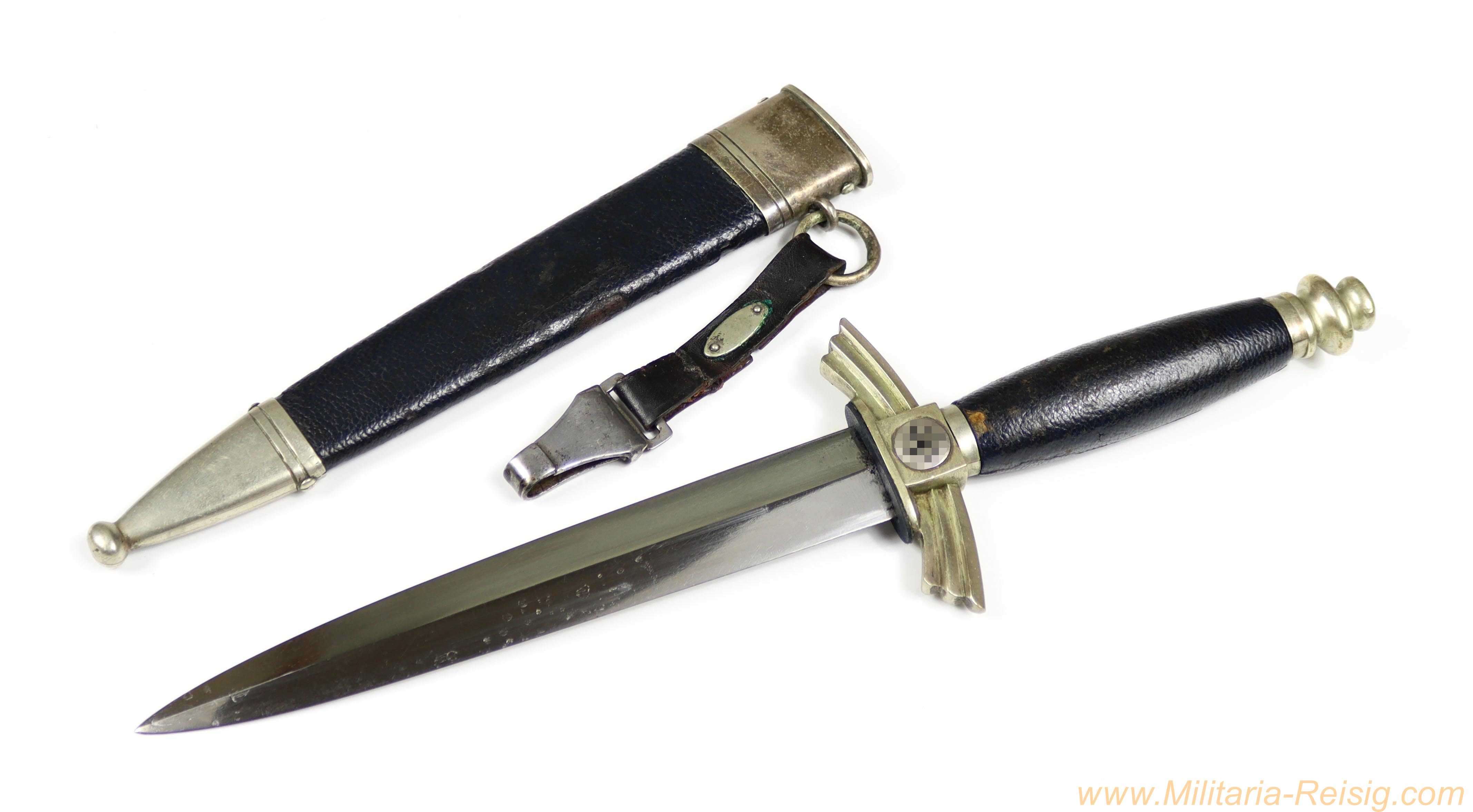 NSFK-Fliegermesser mit Gehänge - Hersteller F. & A. Helbig, Steinbach Kr. M.