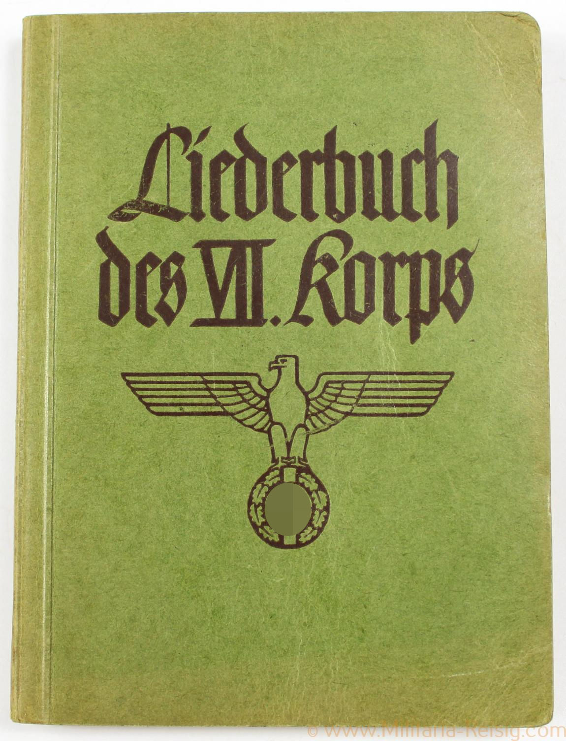 Liederbuch des VII. Korps 1939