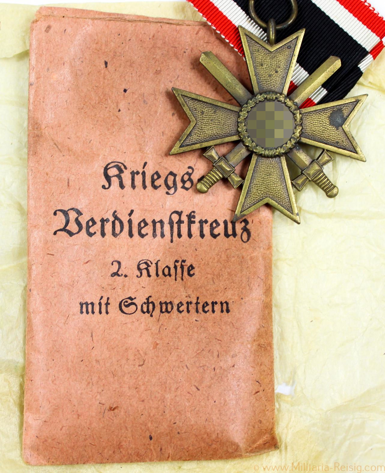 Kriegsverdienstkreuz mit Schwertern 2.Klasse 1939, Herst. 110 (Otto Zappe, Gablonz)