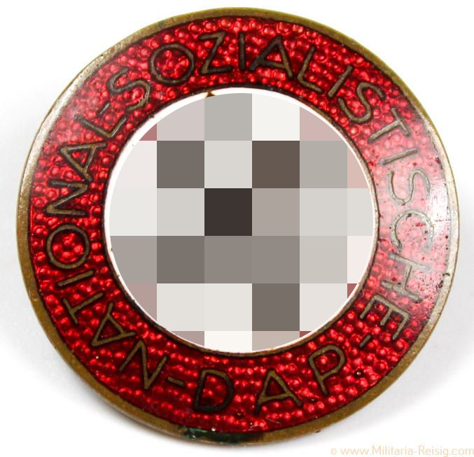 NSDAP Parteiabzeichen, Herst. RZM M1/120 (Wilhelm Deumer, Lüdenscheid)