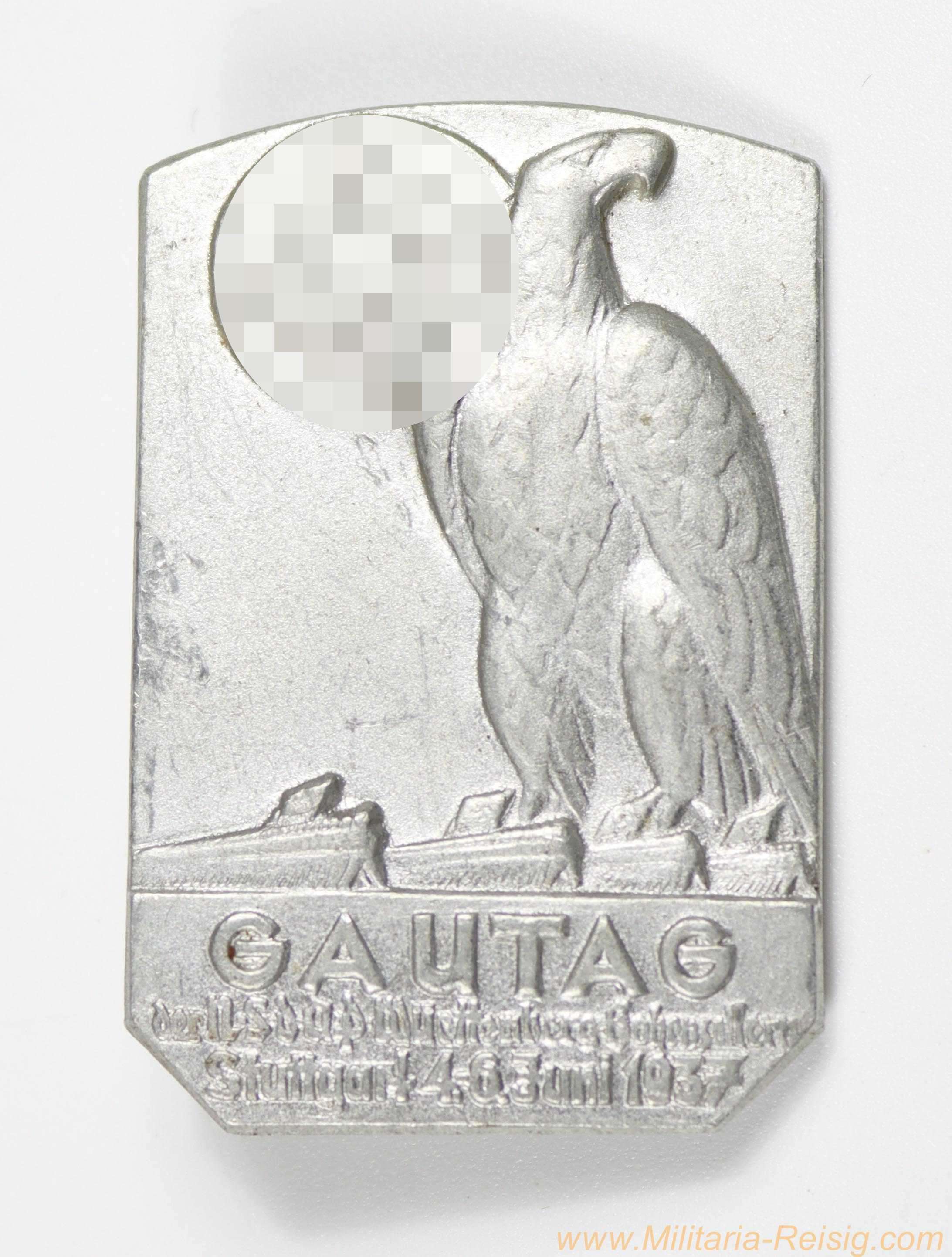 Abzeichen - "Gautag Württemberg-Hohenzollern Stuttgart 4.-6. Juni 1937"