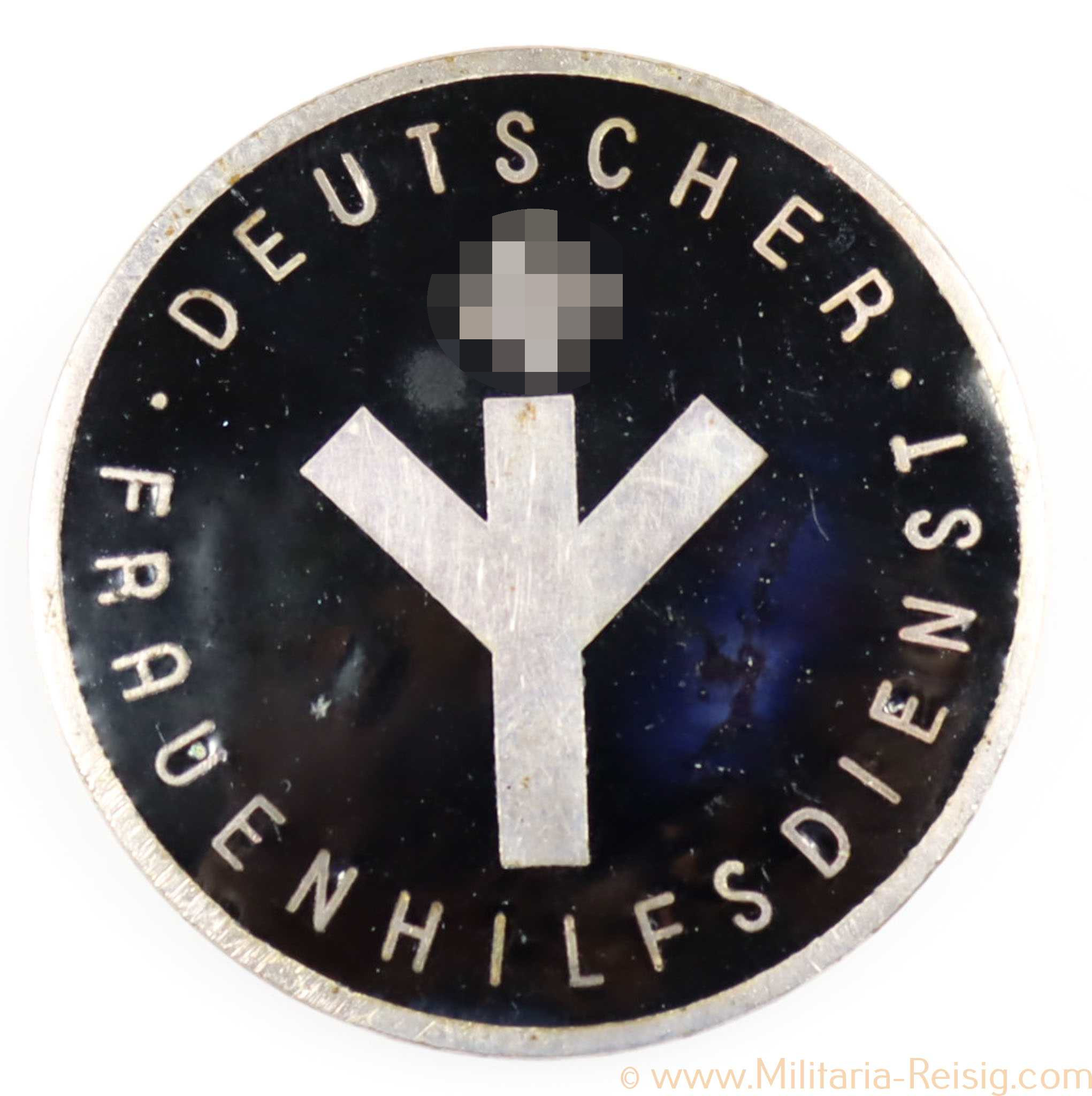 Abzeichen Deutscher Frauenhilfsdienst, Hersteller Alfred Stübbe, Berlin