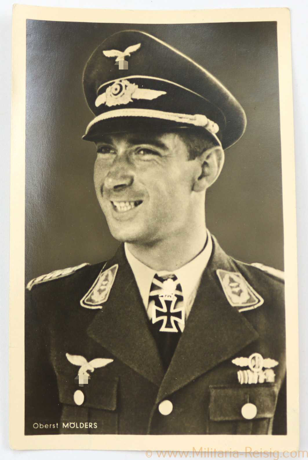 Postkarte Ritterkreuzträger Oberst Werner Mölders
