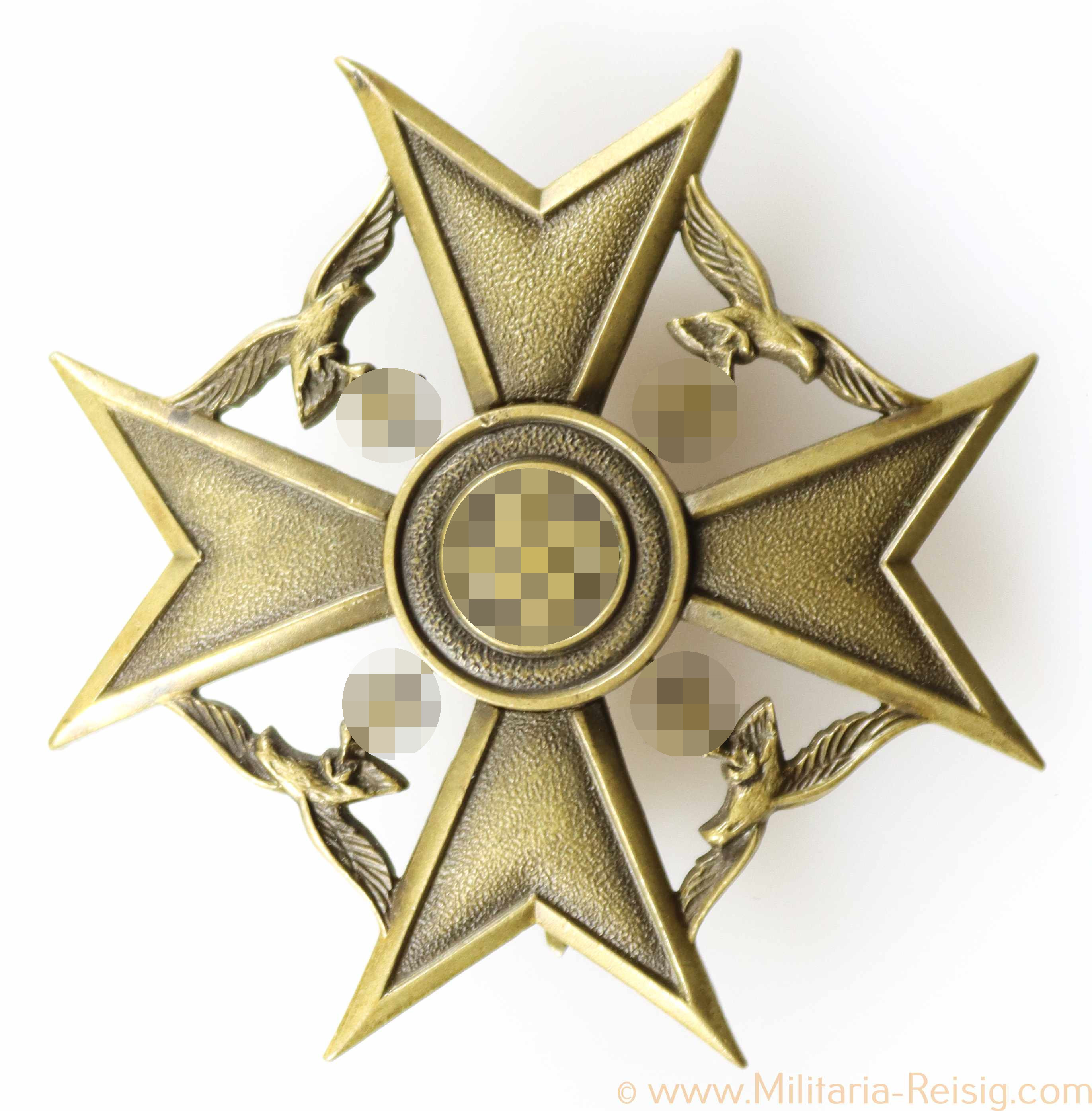 Spanienkreuz in Bronze ohne Schwertern, Hersteller Godet & Co., Berlin