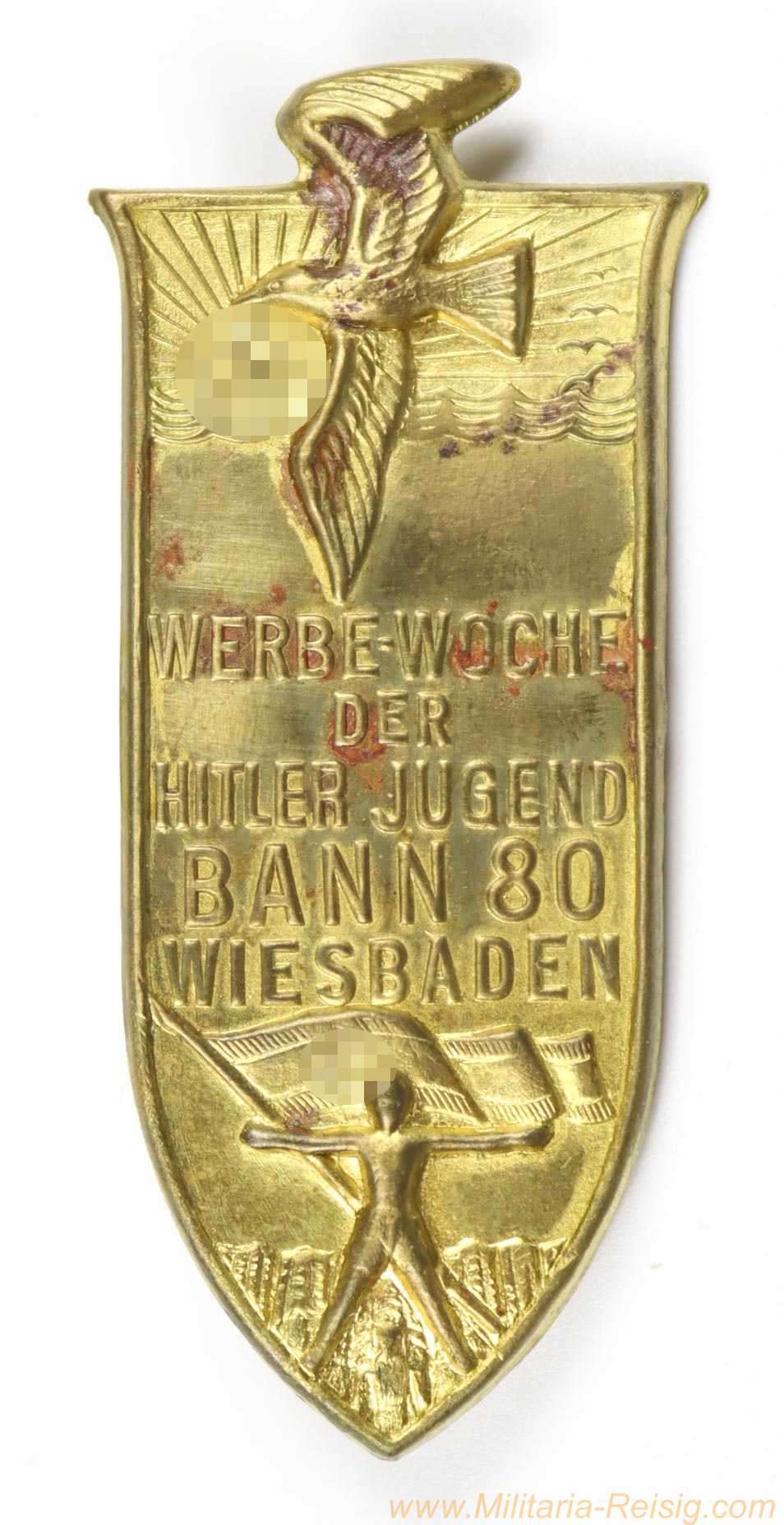 HJ Abzeichen - Werbewoche Bann 80 Wiesbaden