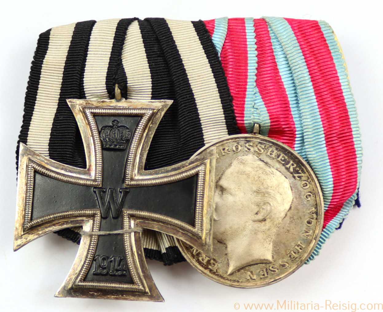 Ordensspange mit 2 Auszeichnungen