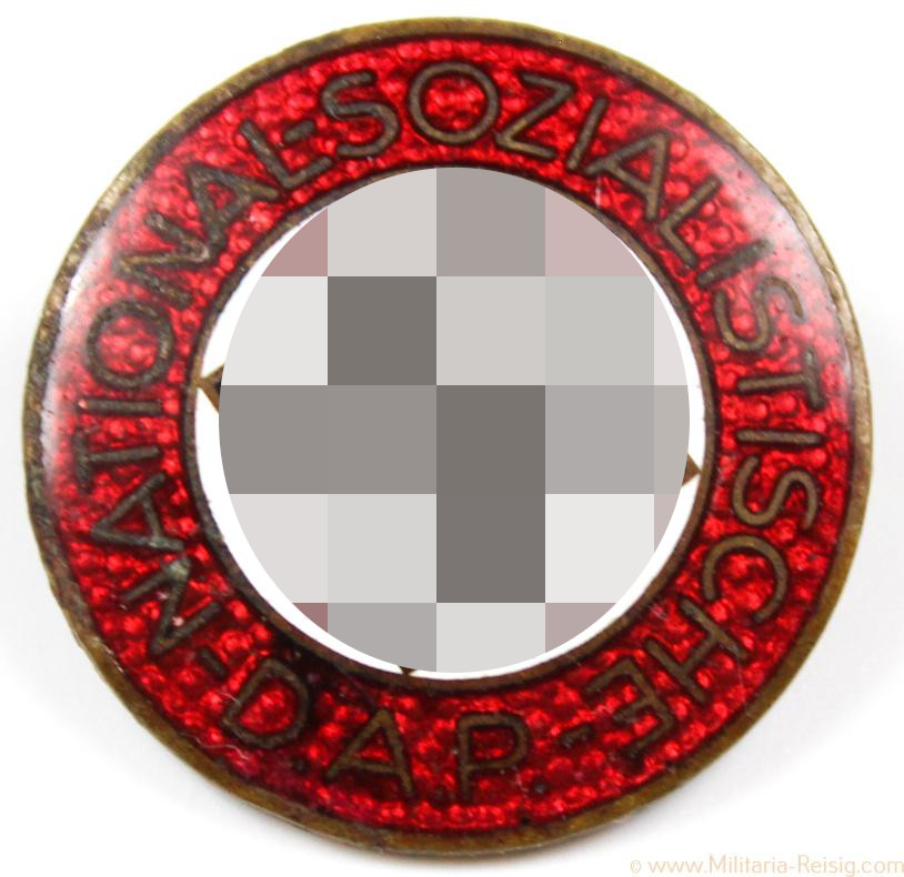 NSDAP Parteiabzeichen, Herst. RZM M1/163 (Franz Schmidt, Gablonz am N)