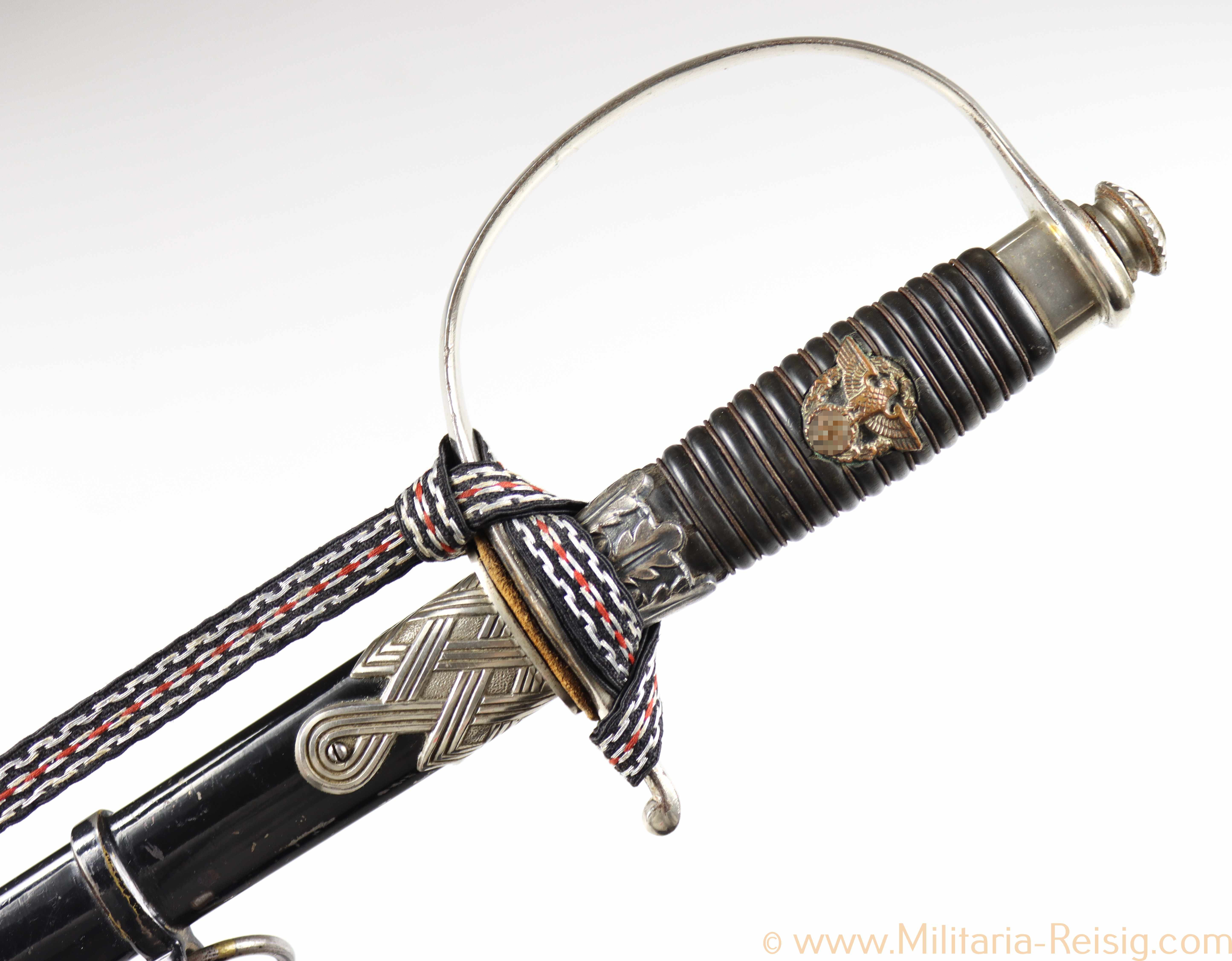 Polizei Führerdegen mit Portepee, Hersteller Alcoso, Solingen