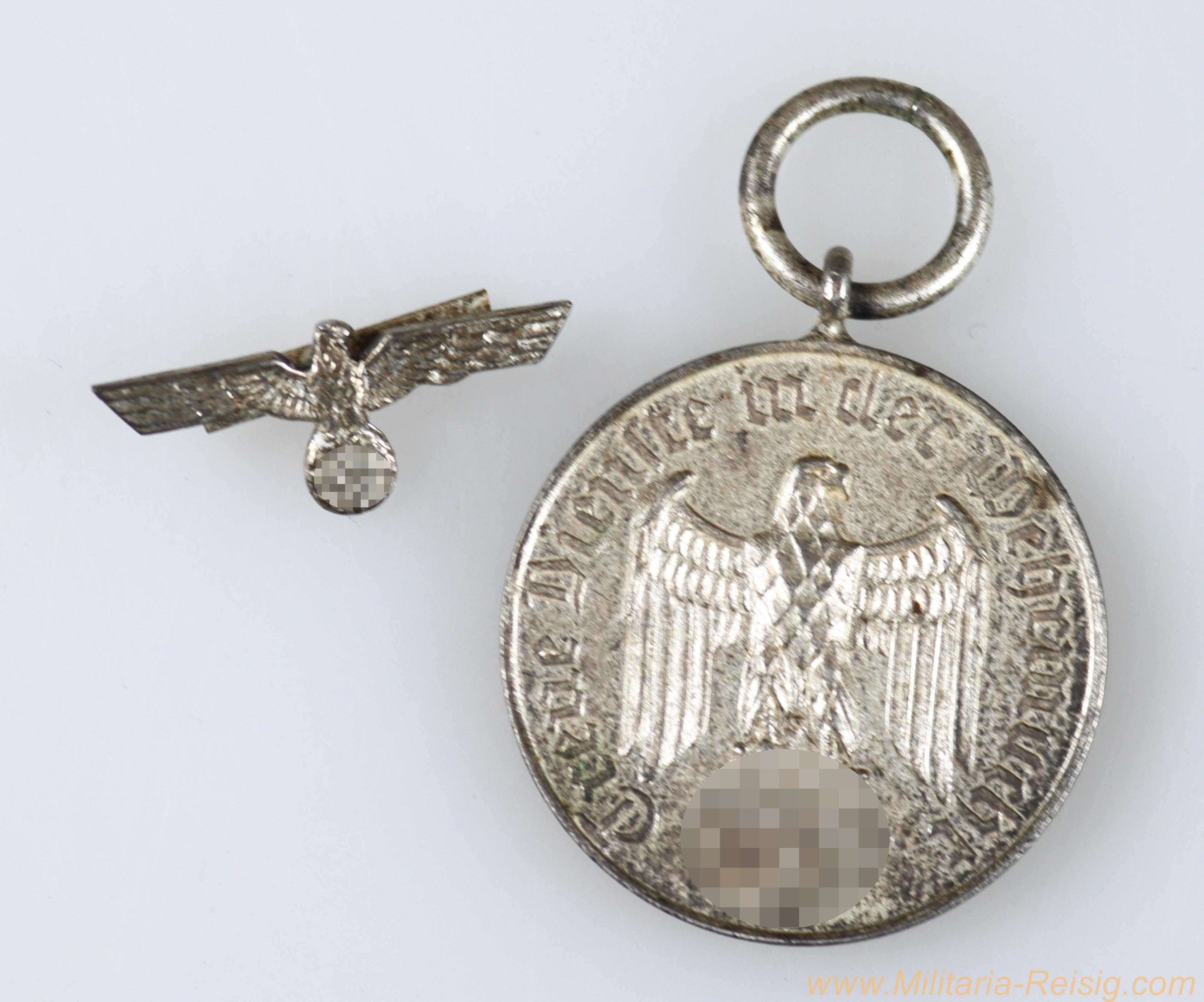 Wehrmacht Dienstauszeichnung 4 Jahre + Bandadler