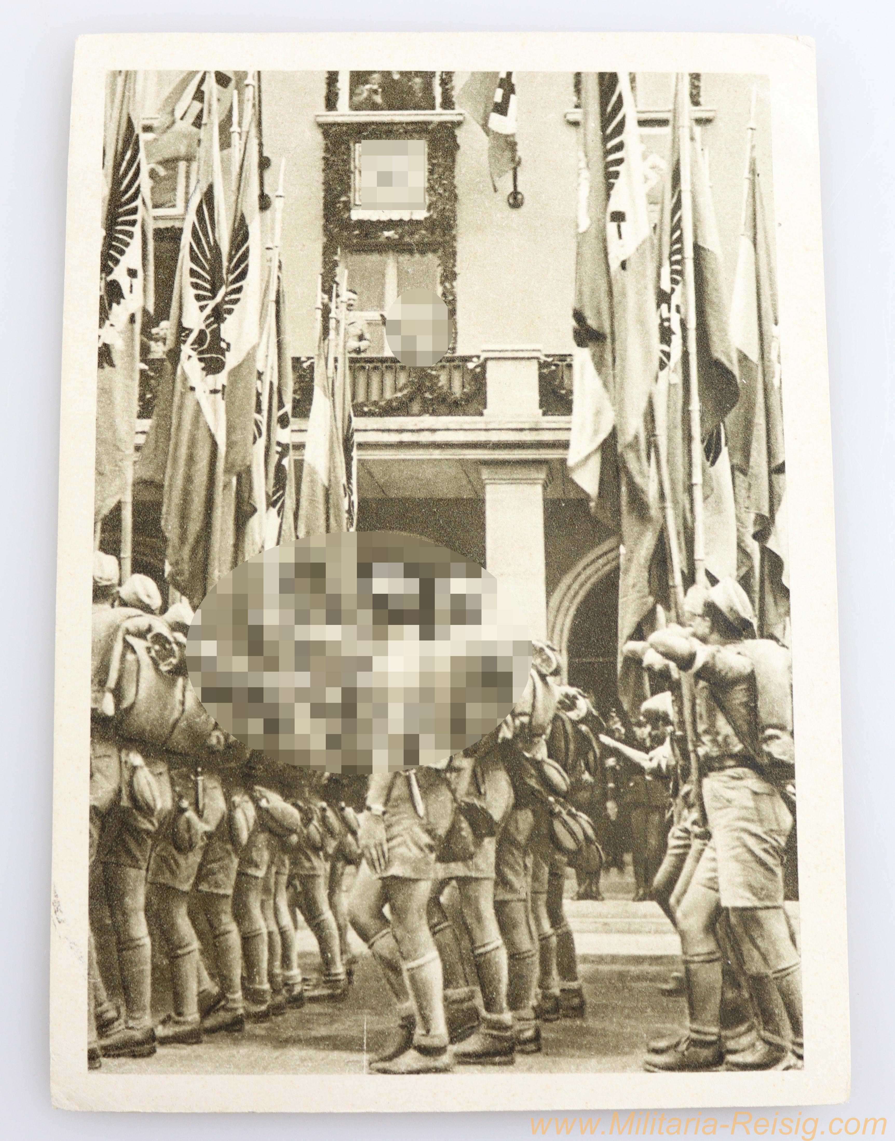 HJ Postkarte Adolf Hitler Marsch 1937
