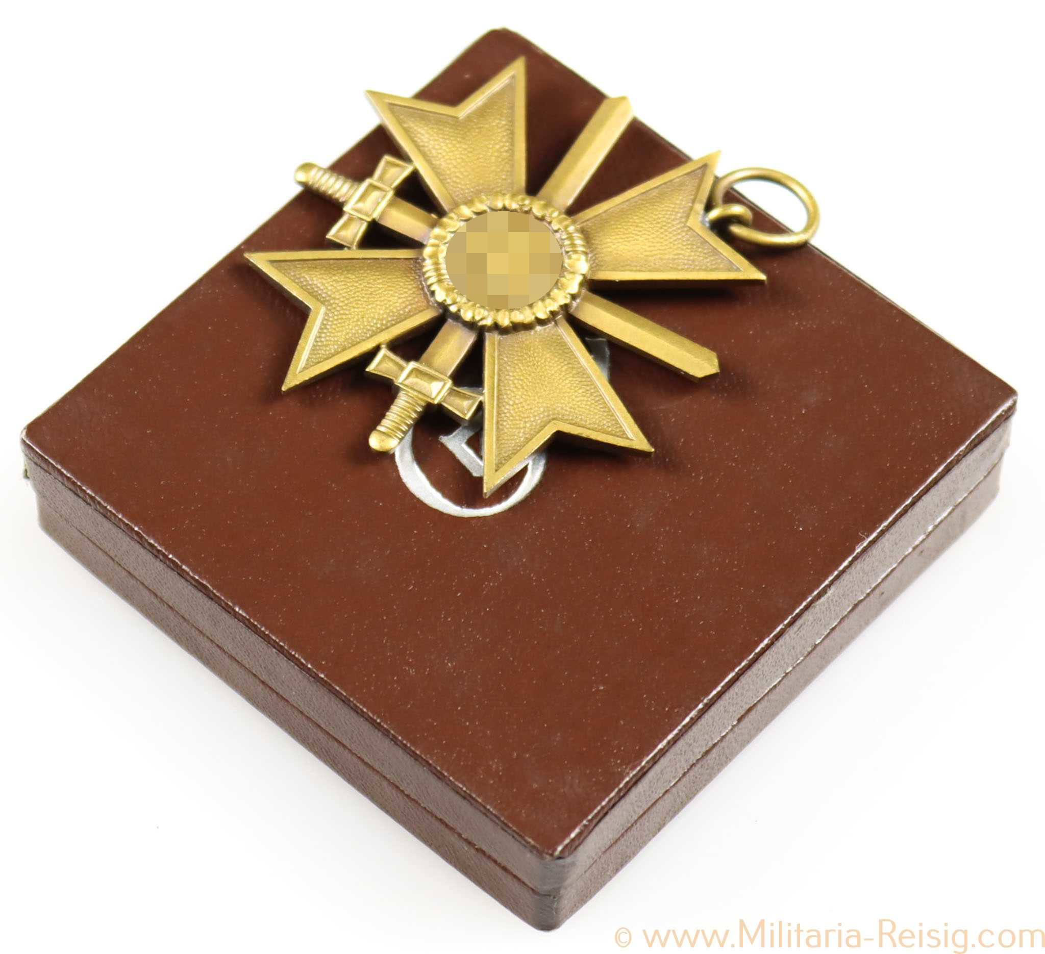 Kriegsverdienstkreuz 2.Klasse mit Schwertern im LDO-Etui 1. Form, Hersteller L/51