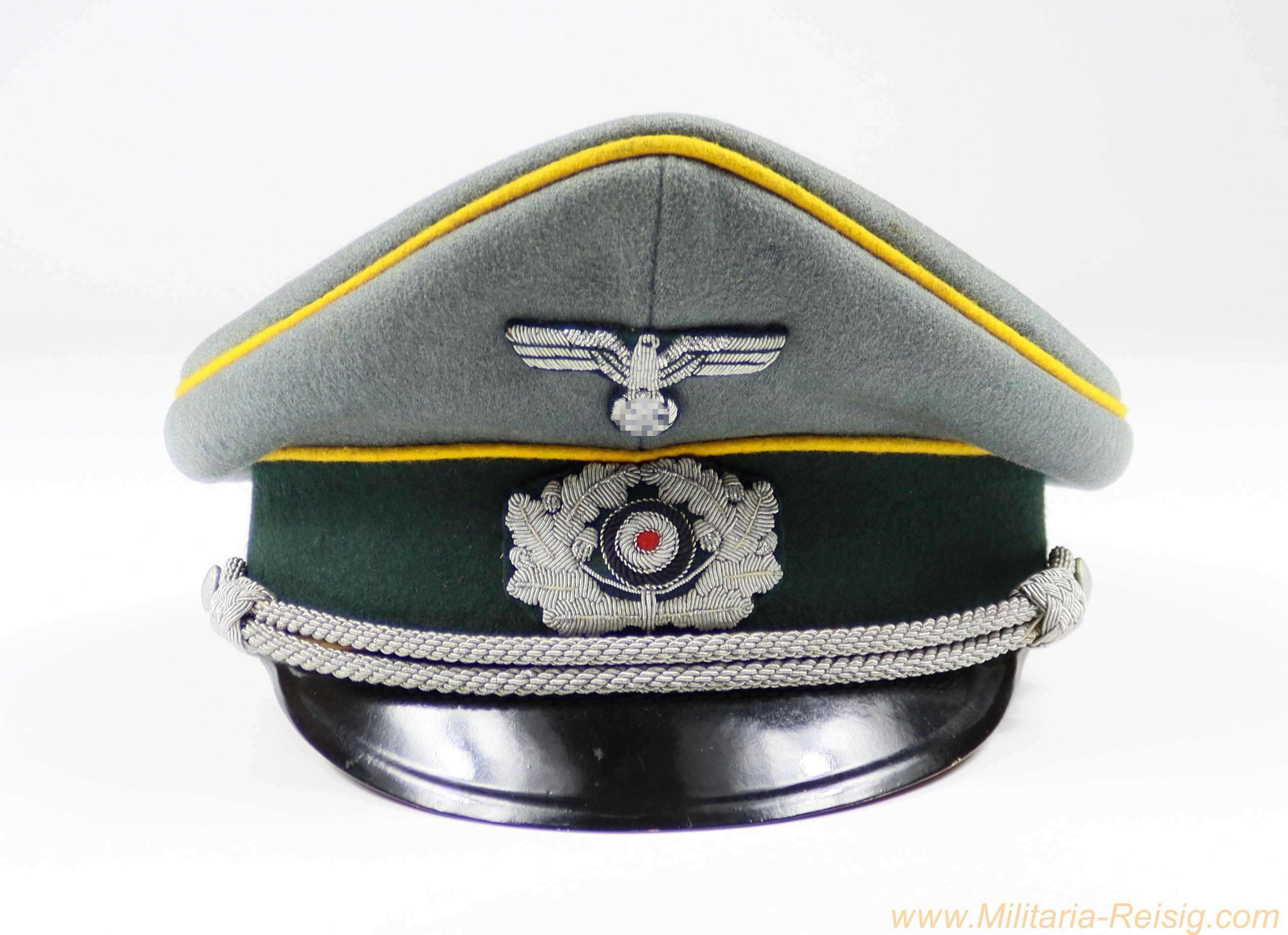 Wehrmacht-Schirmmütze für Offiziere der Kavallerie – Schellenberg