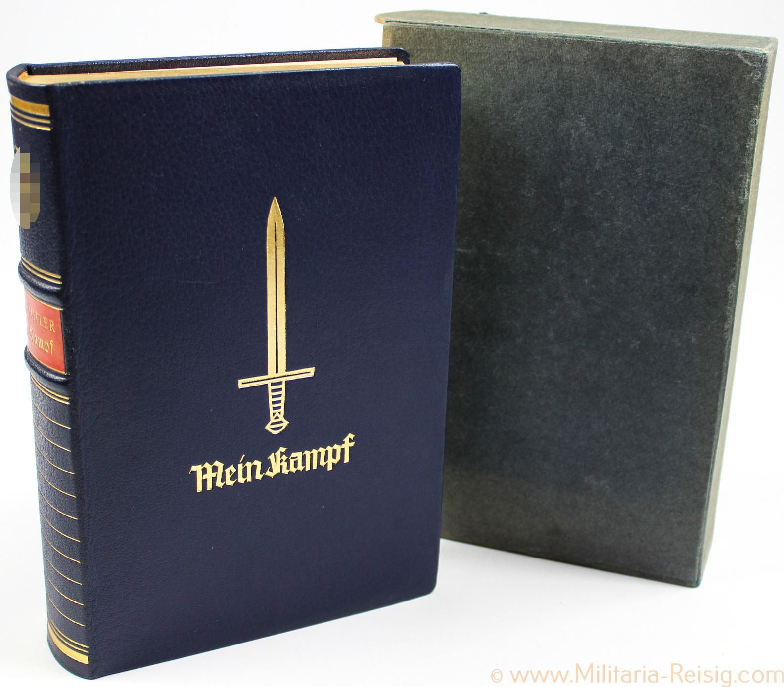 Mein Kampf Jubiläumsausgabe 1939 mit Widmungsblatt der Kreisleitung