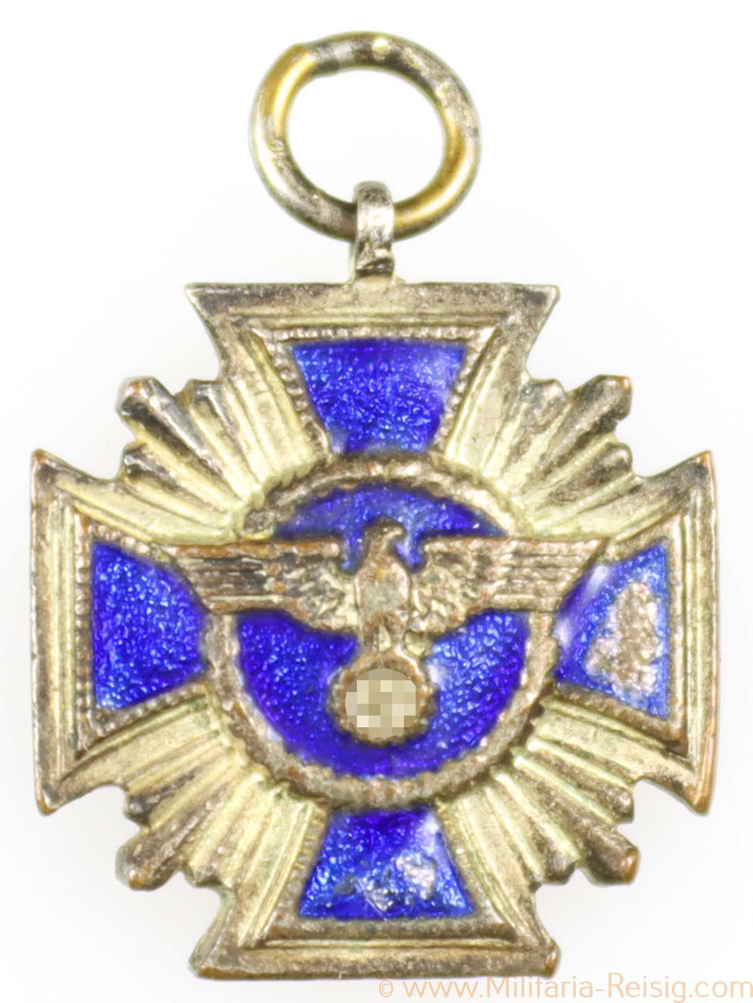 Miniatur NSDAP Dienstauszeichnung in Silber, 16 mm