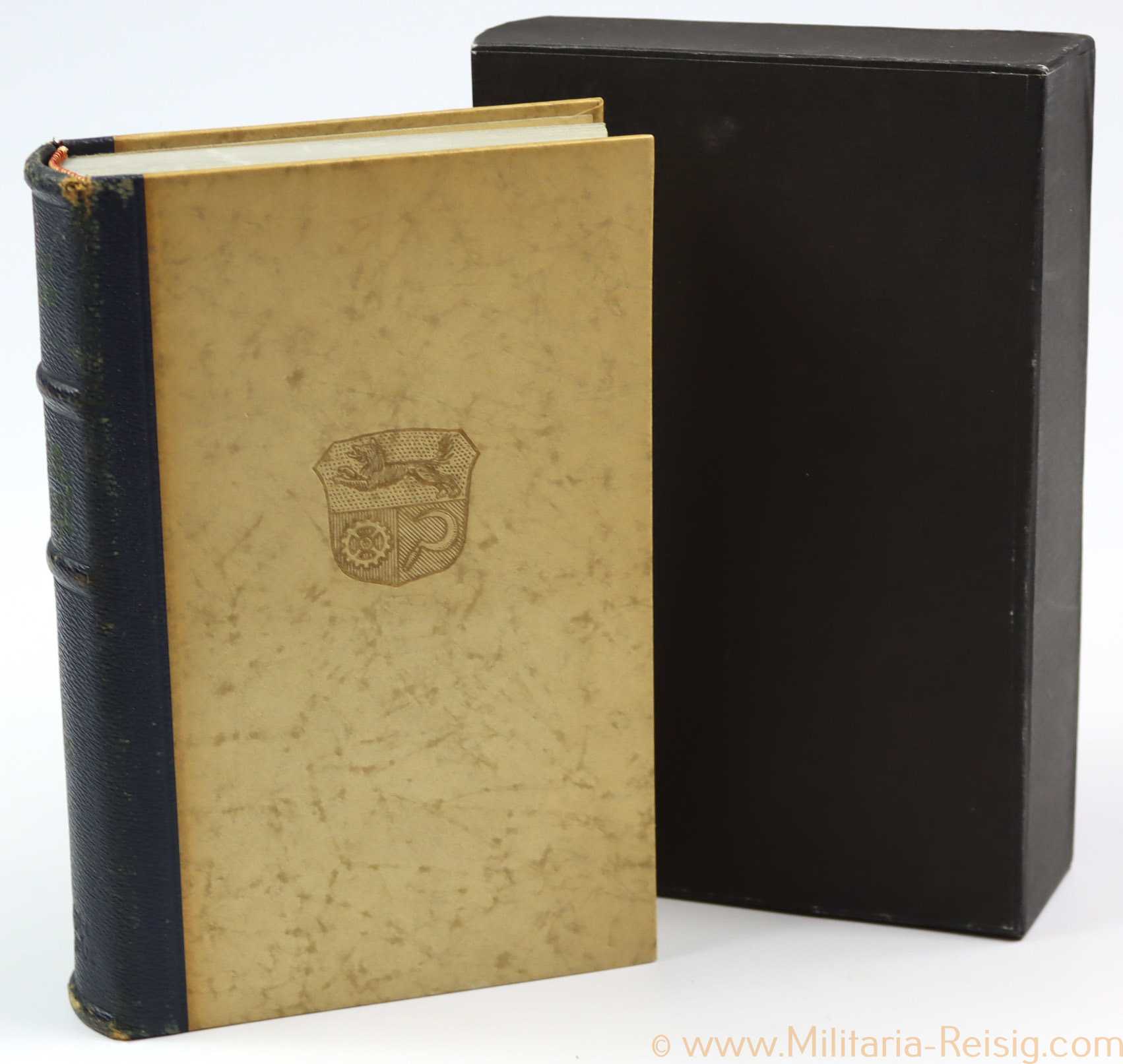 Mein Kampf Hochzeitsausgabe 1940 mit Stadtwappen Kreis Peine