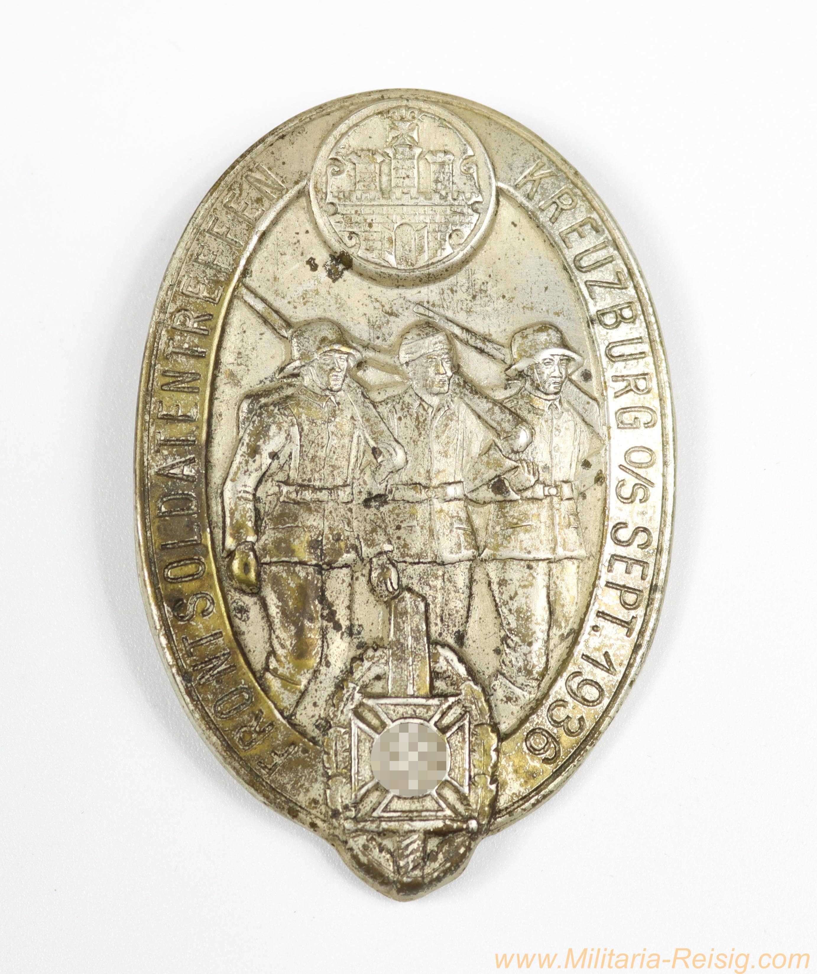 Abzeichen - "Frontsoldatentreffen Kreuzburg O/S 1936"