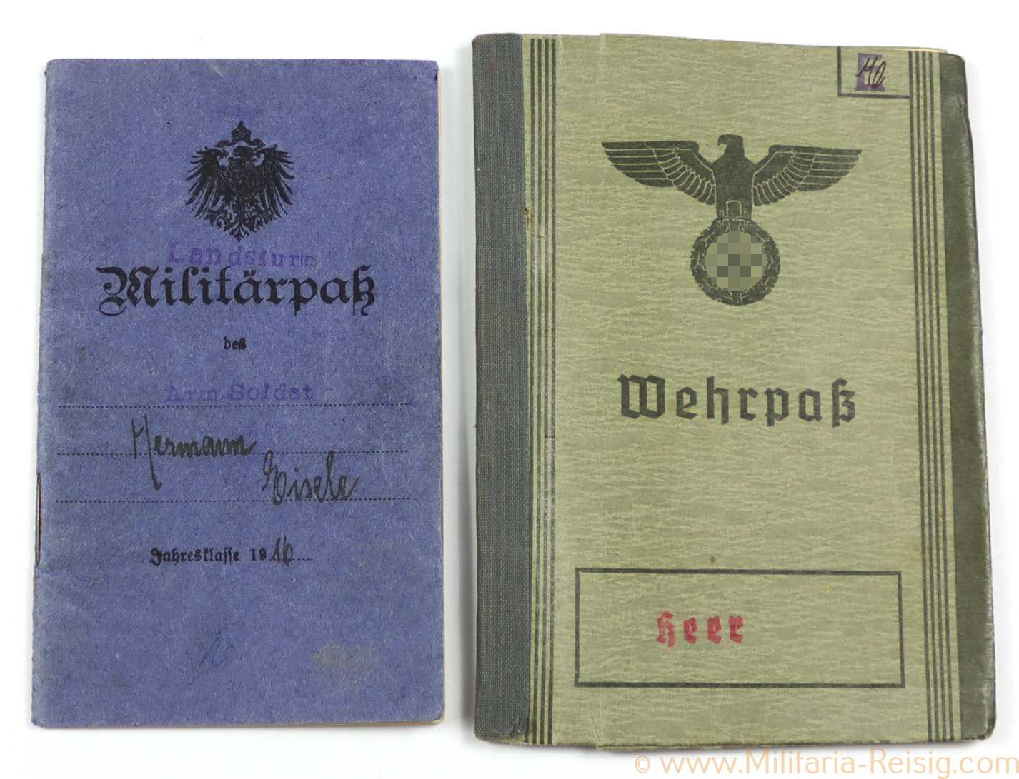 Militärpass und Wehrpass