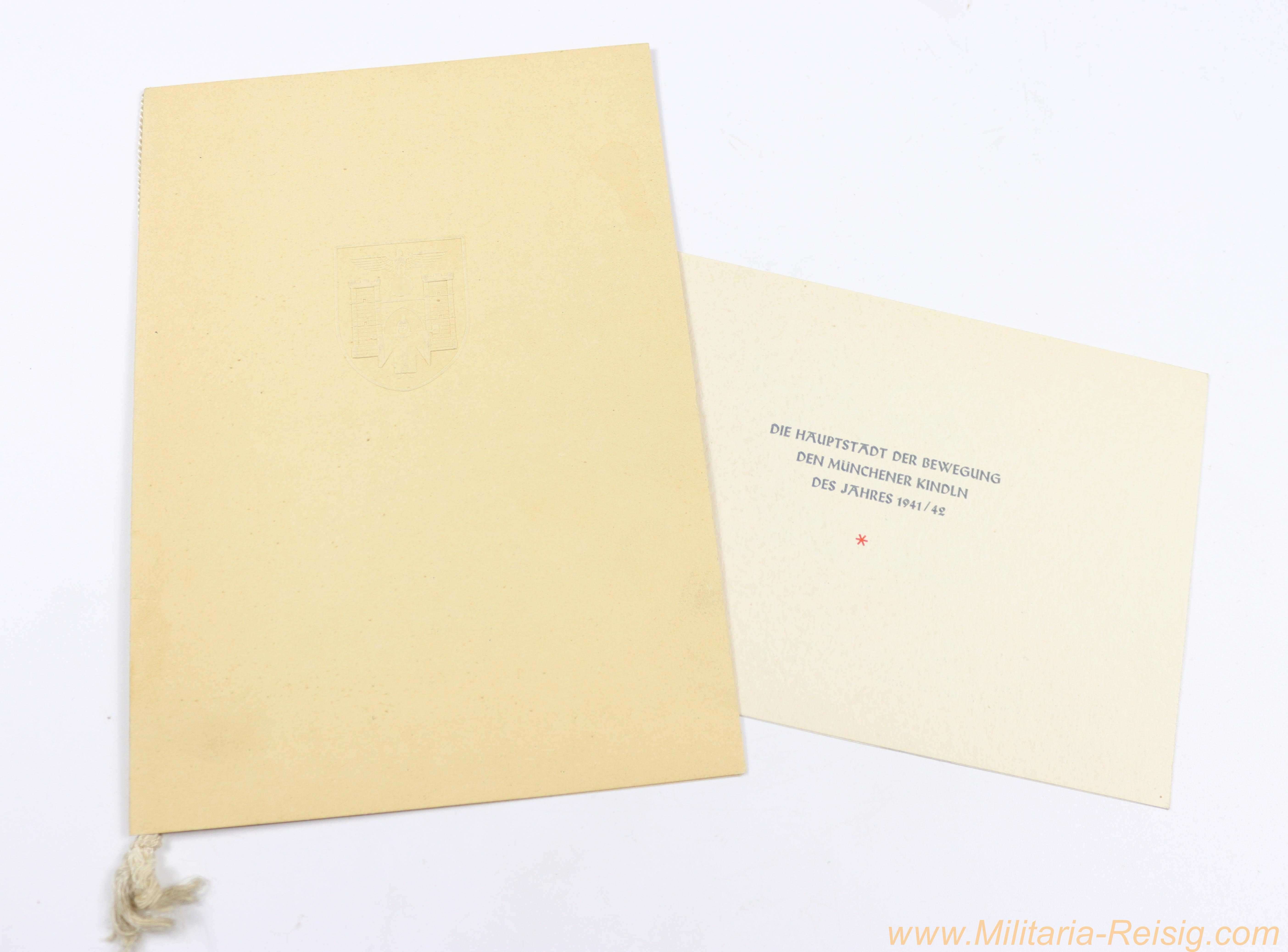 Konvolut „Die Hauptstadt der Bewegung den Münchener Kindln“ 1940/41 und 1941/42