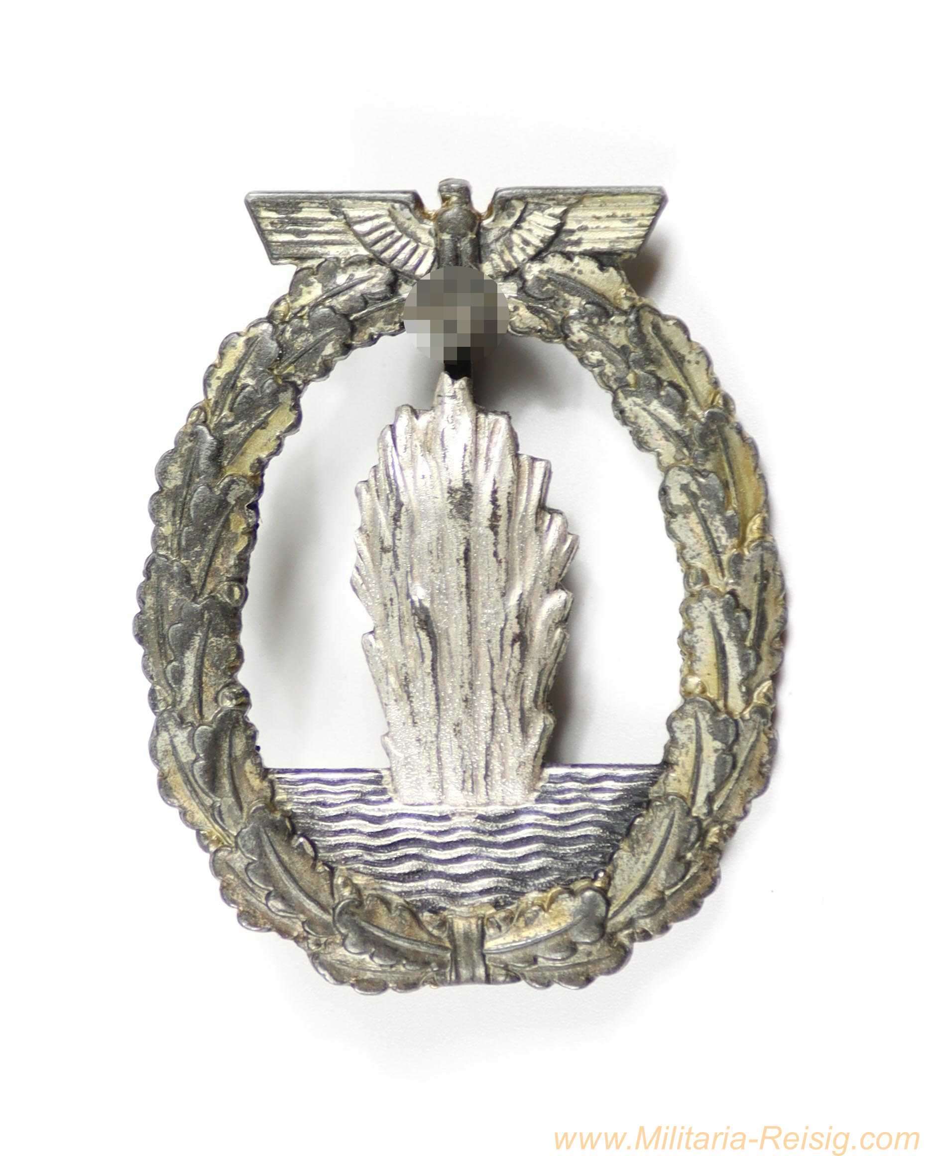 Marine Minensucher Kriegsabzeichen, Hersteller Schwerin, Berlin