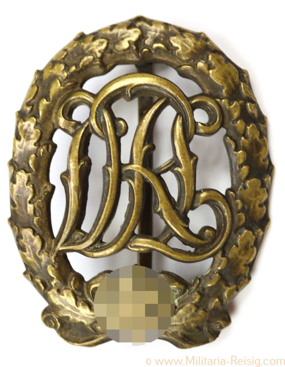 DRL Reichssportabzeichen in Bronze, H. Wernstein Jena-Löbstedt