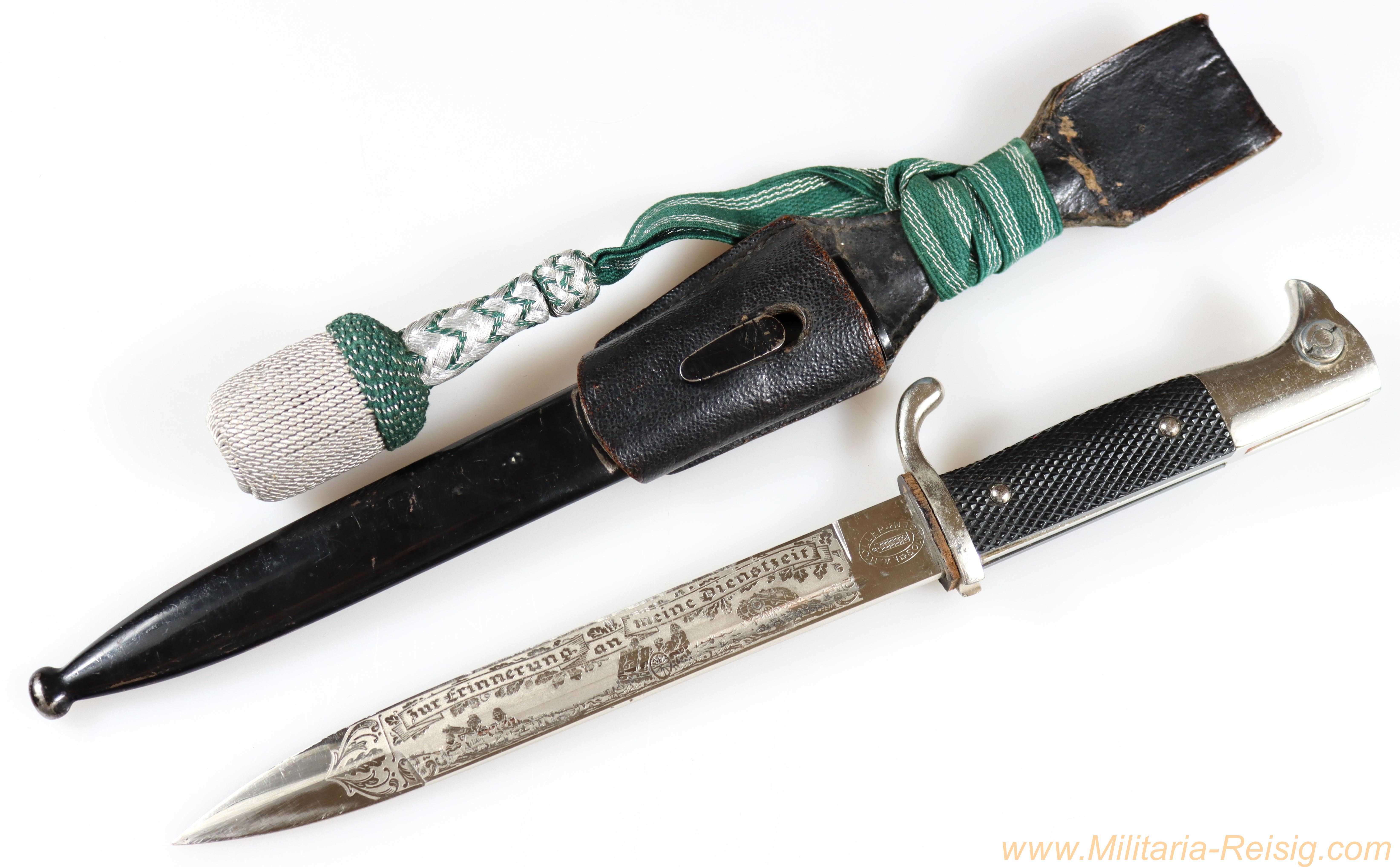 Extraseitengewehr mit Panzer-Klingenätzung (ES 104), Hersteller F. W. Höller, Solingen 