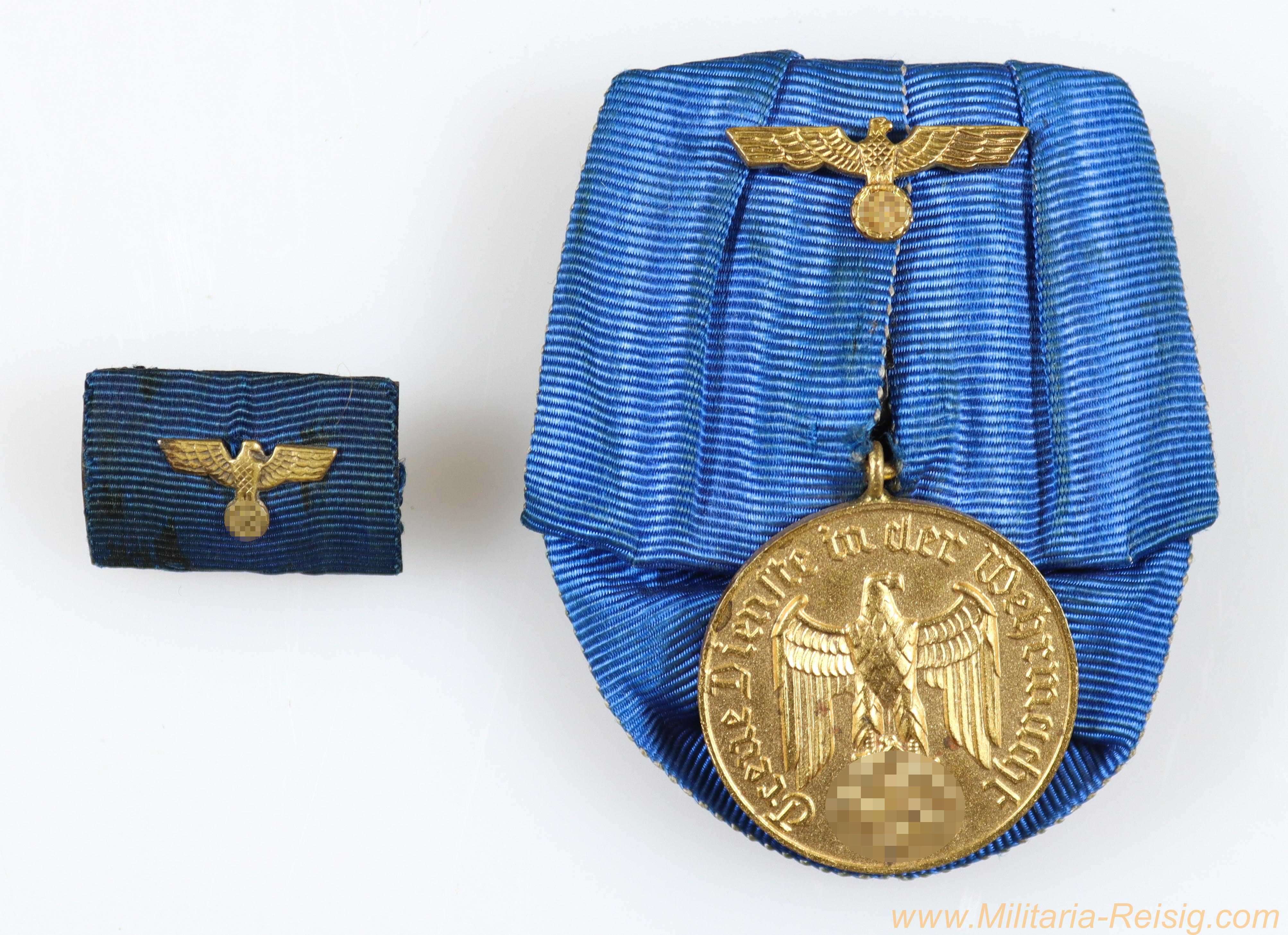 Wehrmacht Dienstauszeichnung für 12 Jahre an Einzelspange 