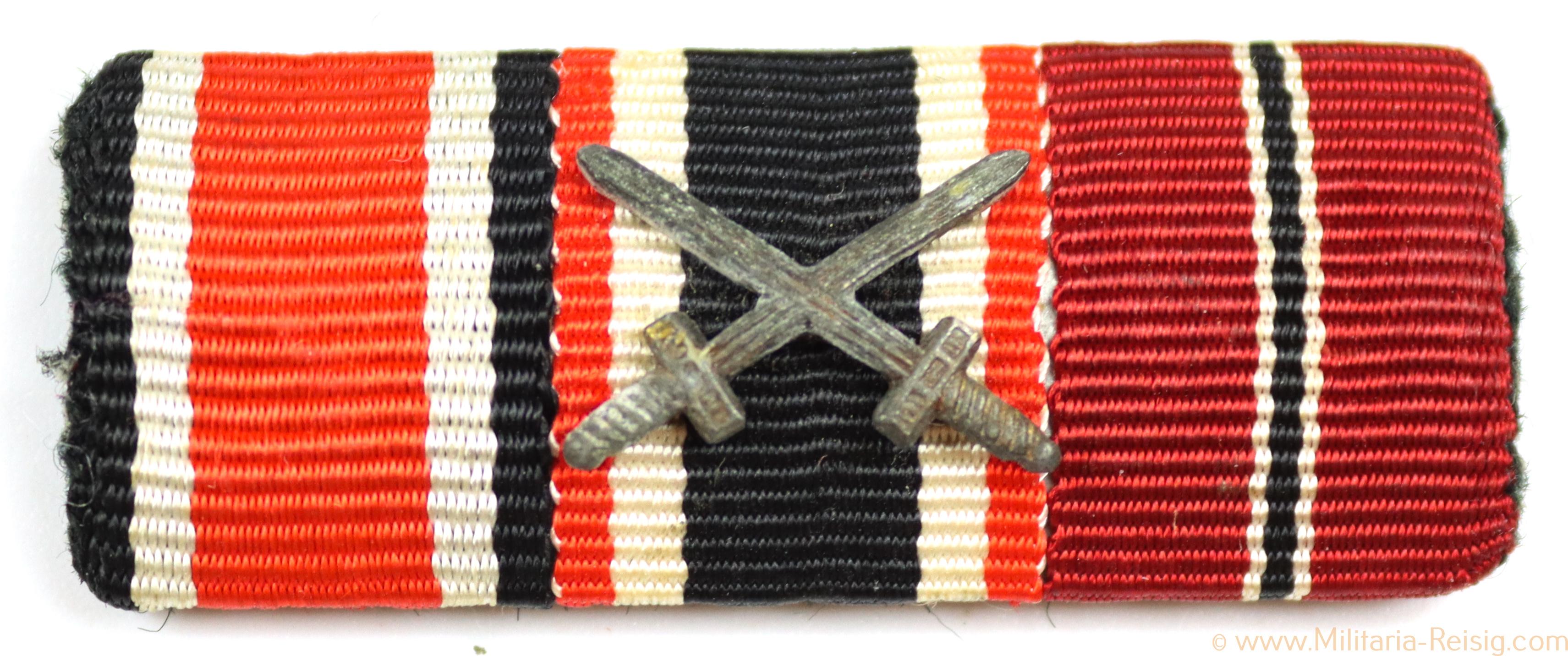 3er Bandspange - EK 1939, KVK und Ostmedaille
