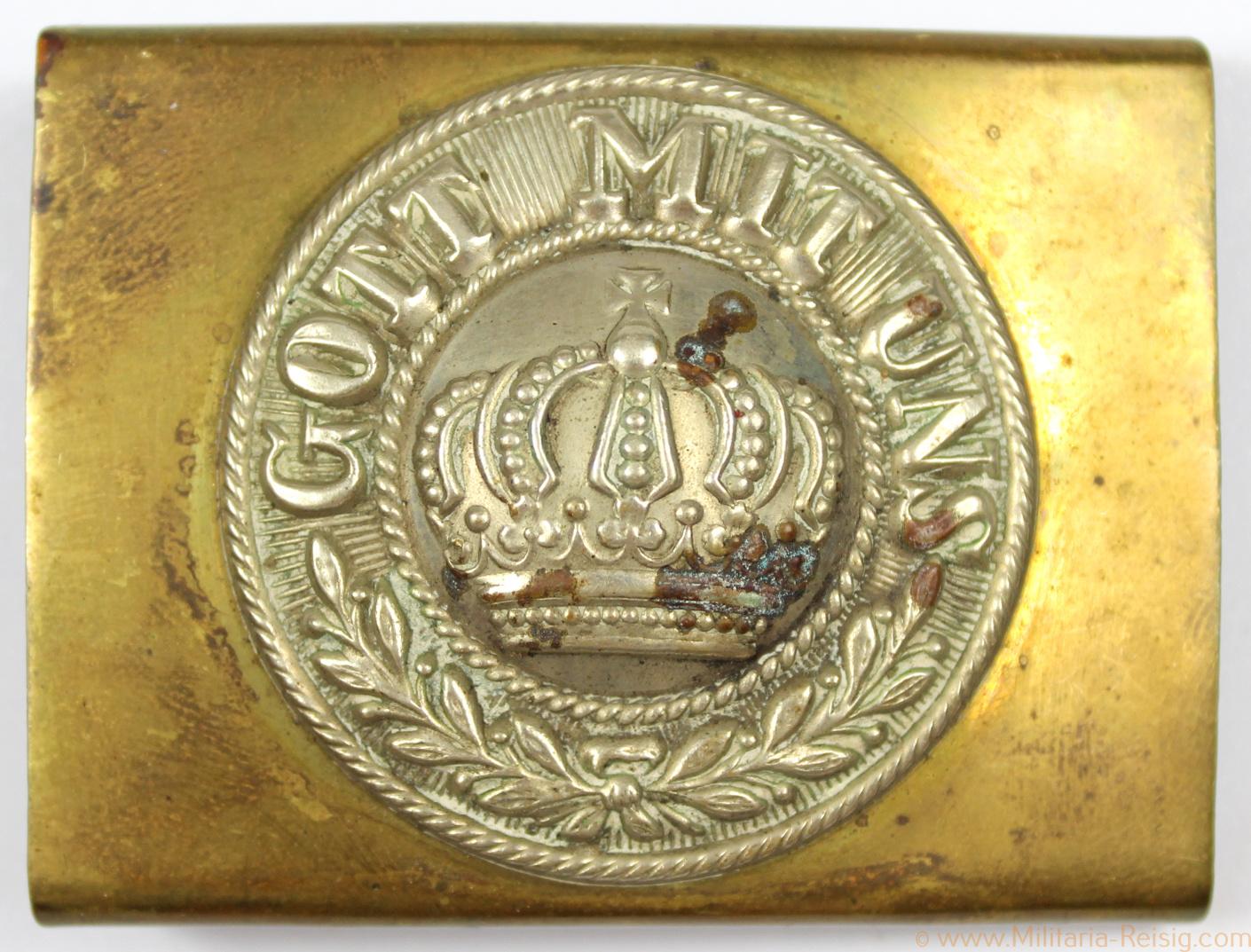 Mannschafts Koppelschloss "Gott mit uns", Rückseite markiert!