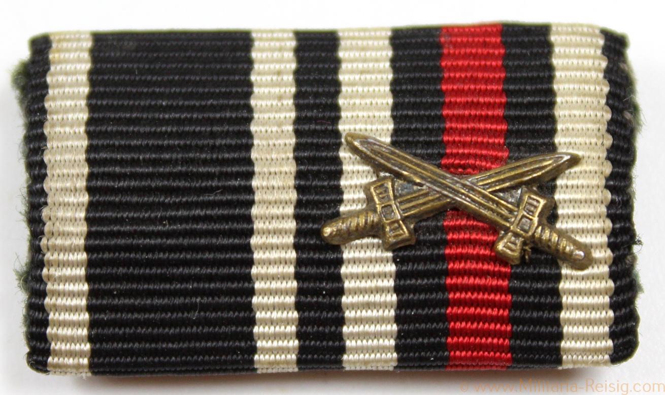 2er Feldspange - Eisernes Kreuz 2. Klasse 1914 u. Ehrenkreuz für Frontkämpfer