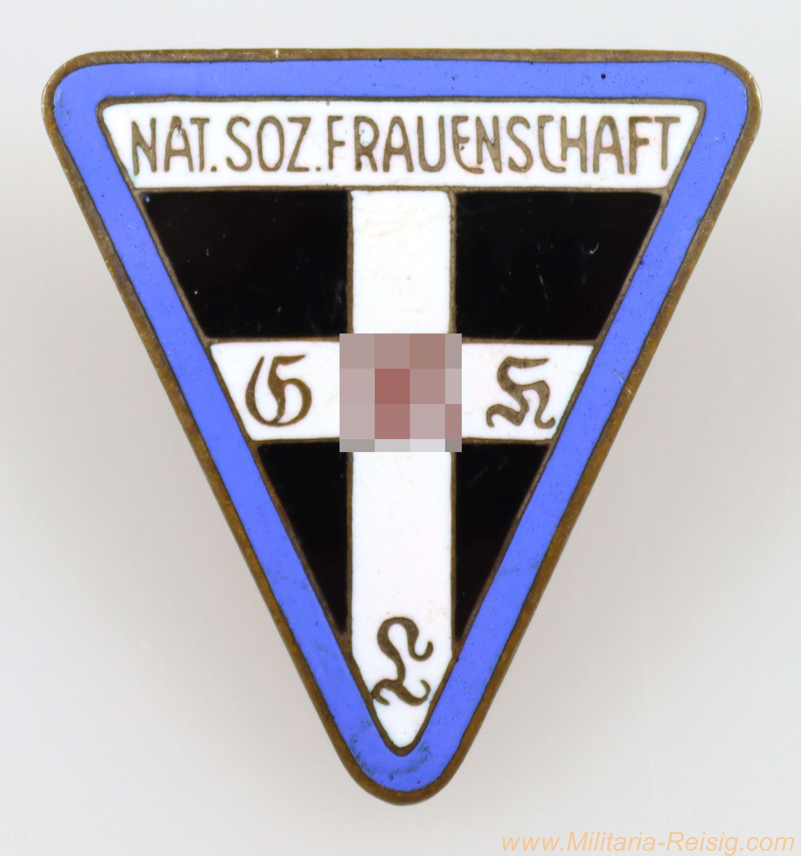 Nat. Soz. Frauenschaft Abzeichen Ortsfrauenschaftsleiterin, Hersteller RZM M1/92, 31 mm