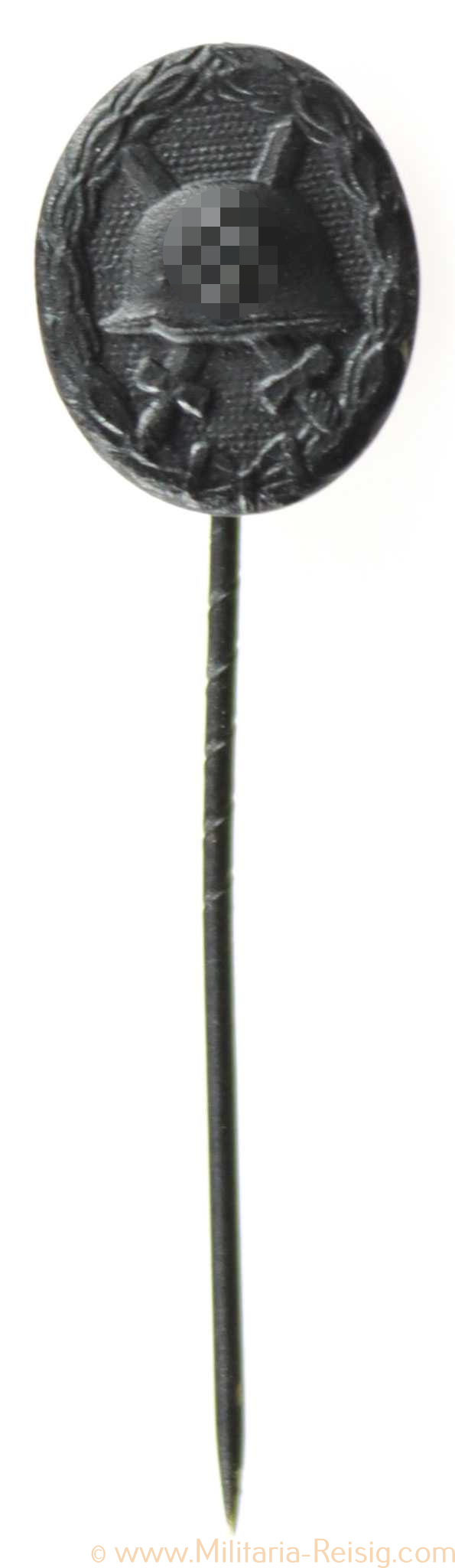 Anstecknadel Verwundetenabzeichen in Schwarz, 16 mm