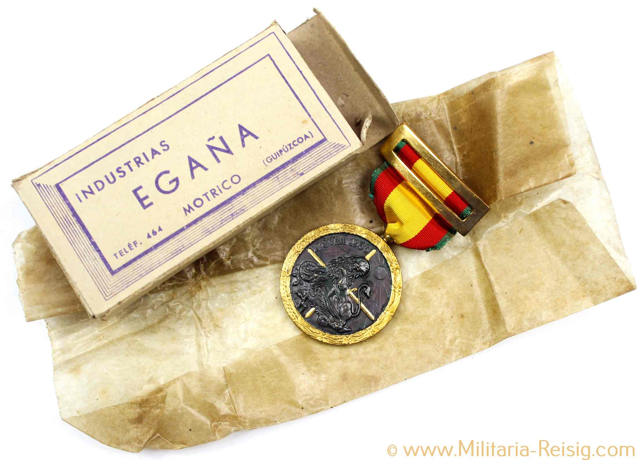 Spanien Erinnerungsmedaille an den Bürgerkrieg 1936-39 "Medalla de la Campana"