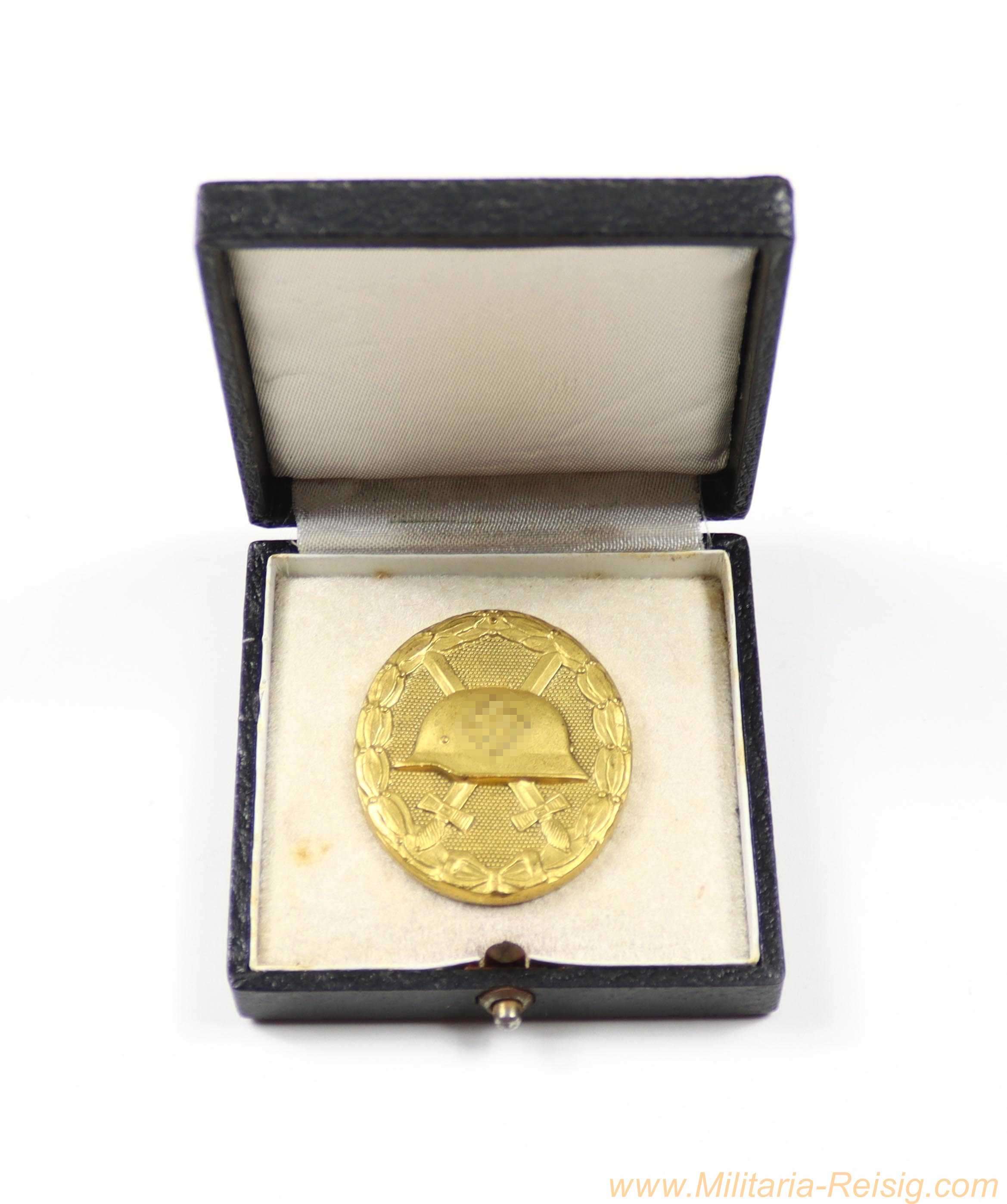 Verwundetenabzeichen 1939 in Gold im Etui – Hauptmünzamt Wien