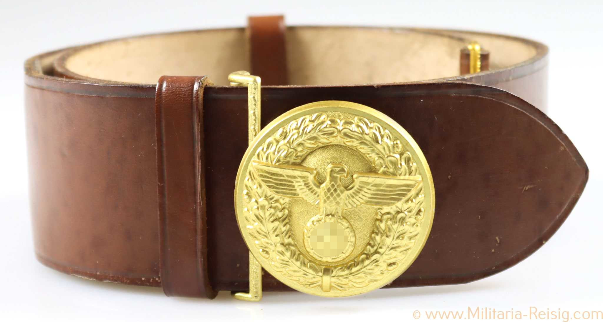 NSDAP Feldbindenschloss mit Riemen für Politische Leiter, Hersteller RZM M4/87