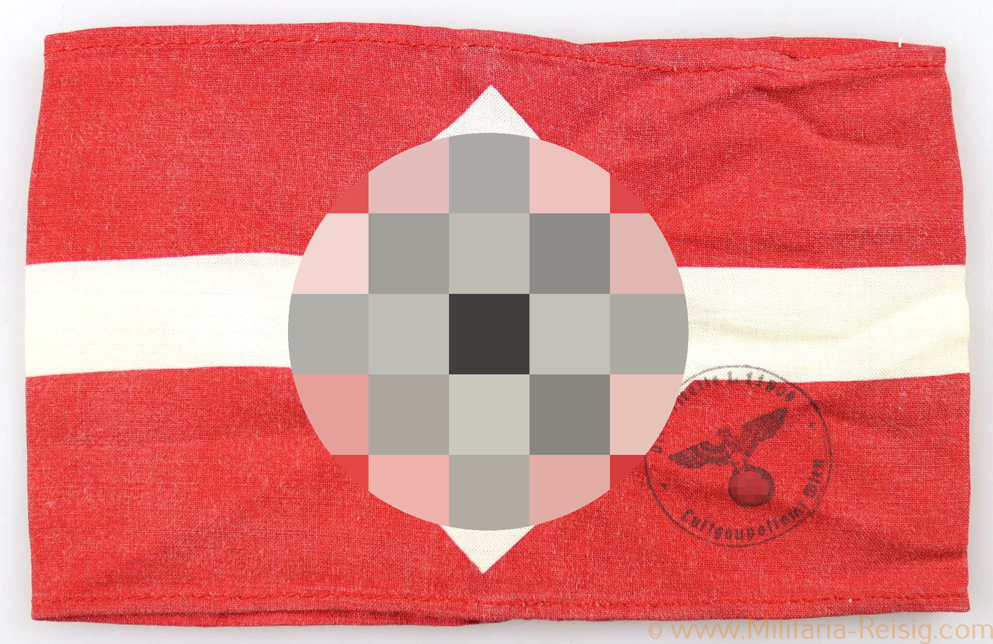 HJ Armbinde mit Stempel Luftgaupostamt Wien