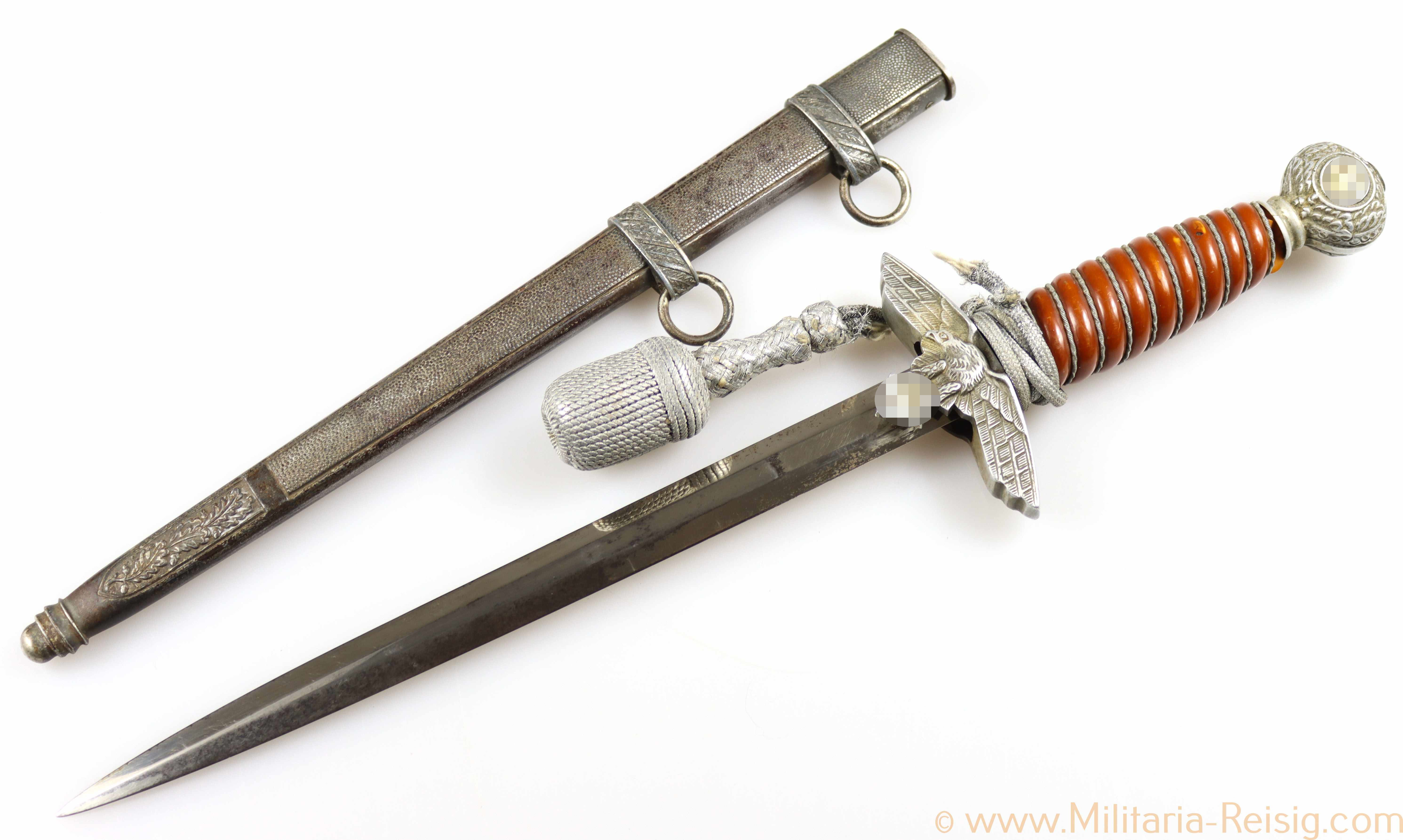 Luftwaffe Offiziersdolch mit Portepee, Hersteller Paul Weyersberg & Co., Solingen