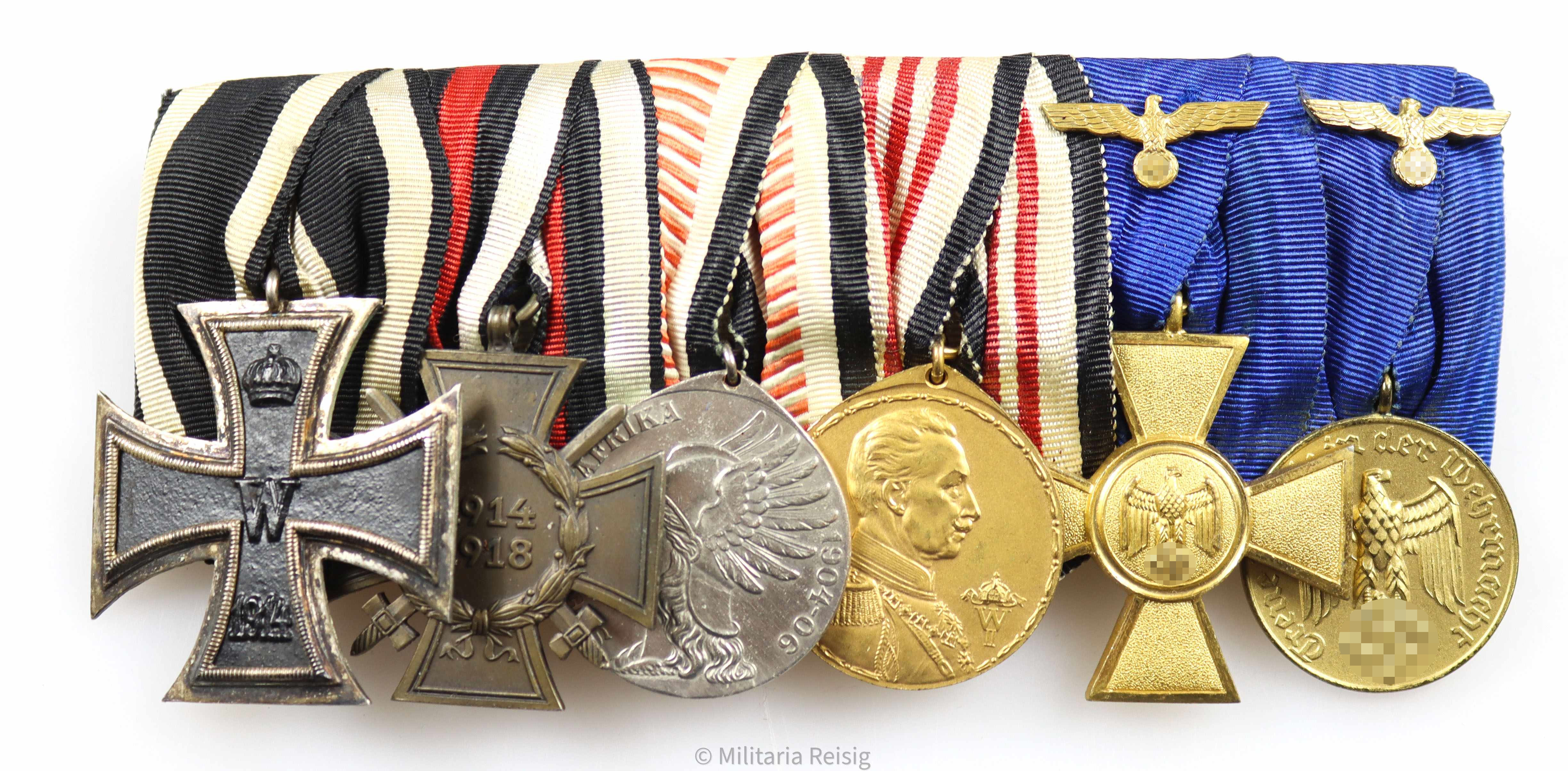 Ordensspange mit 6 Auszeichnungen